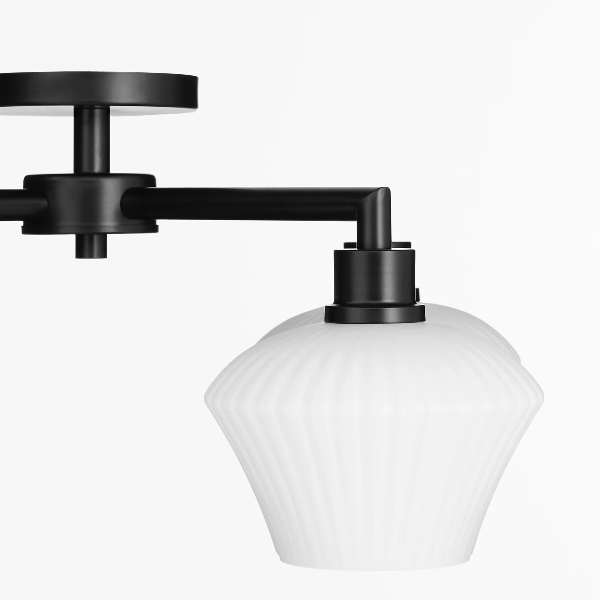 Cassini 4-light Ceiling Flush Mount Matte Black - Image 3
