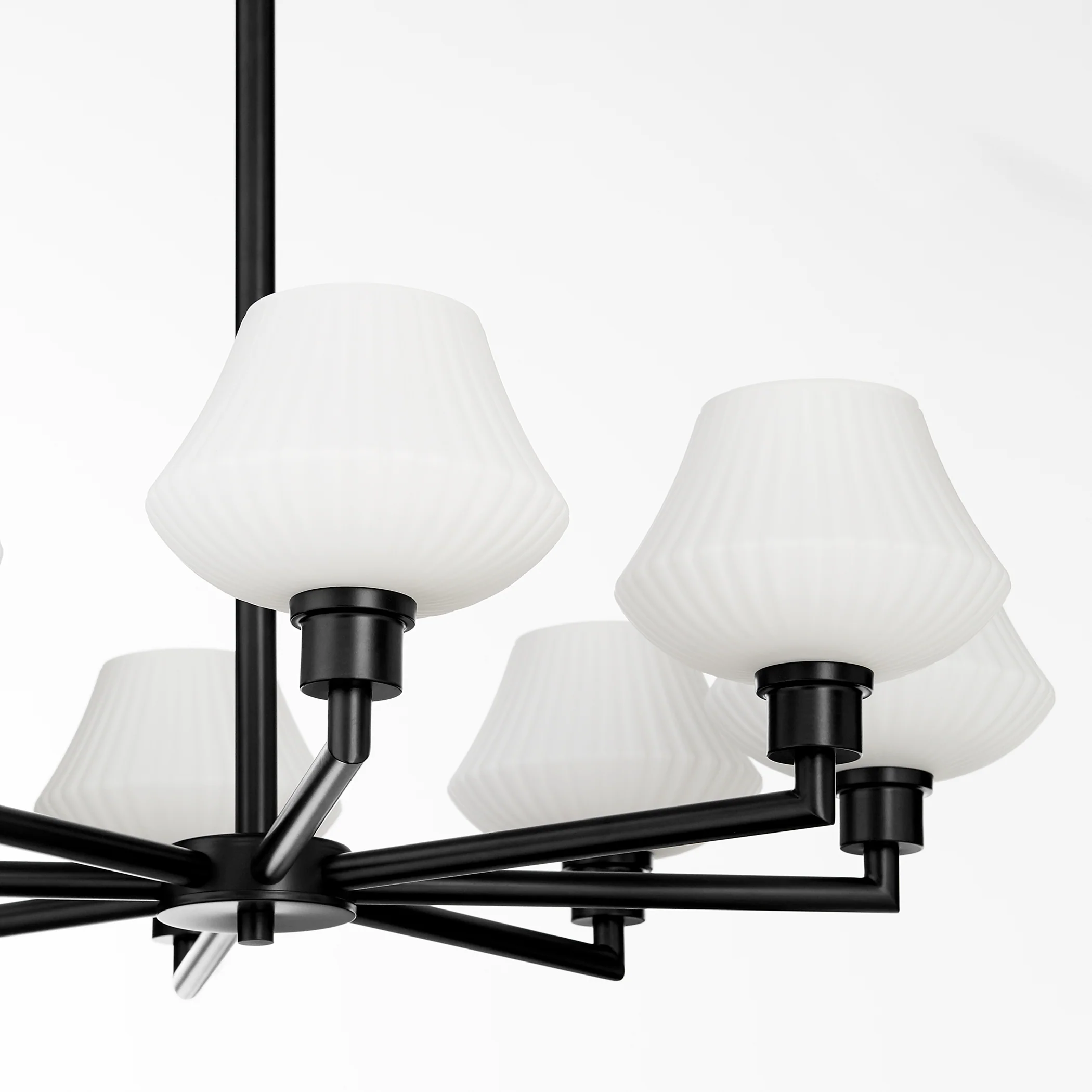 Cassini 8-light Chandelier Matte Black - Image 3