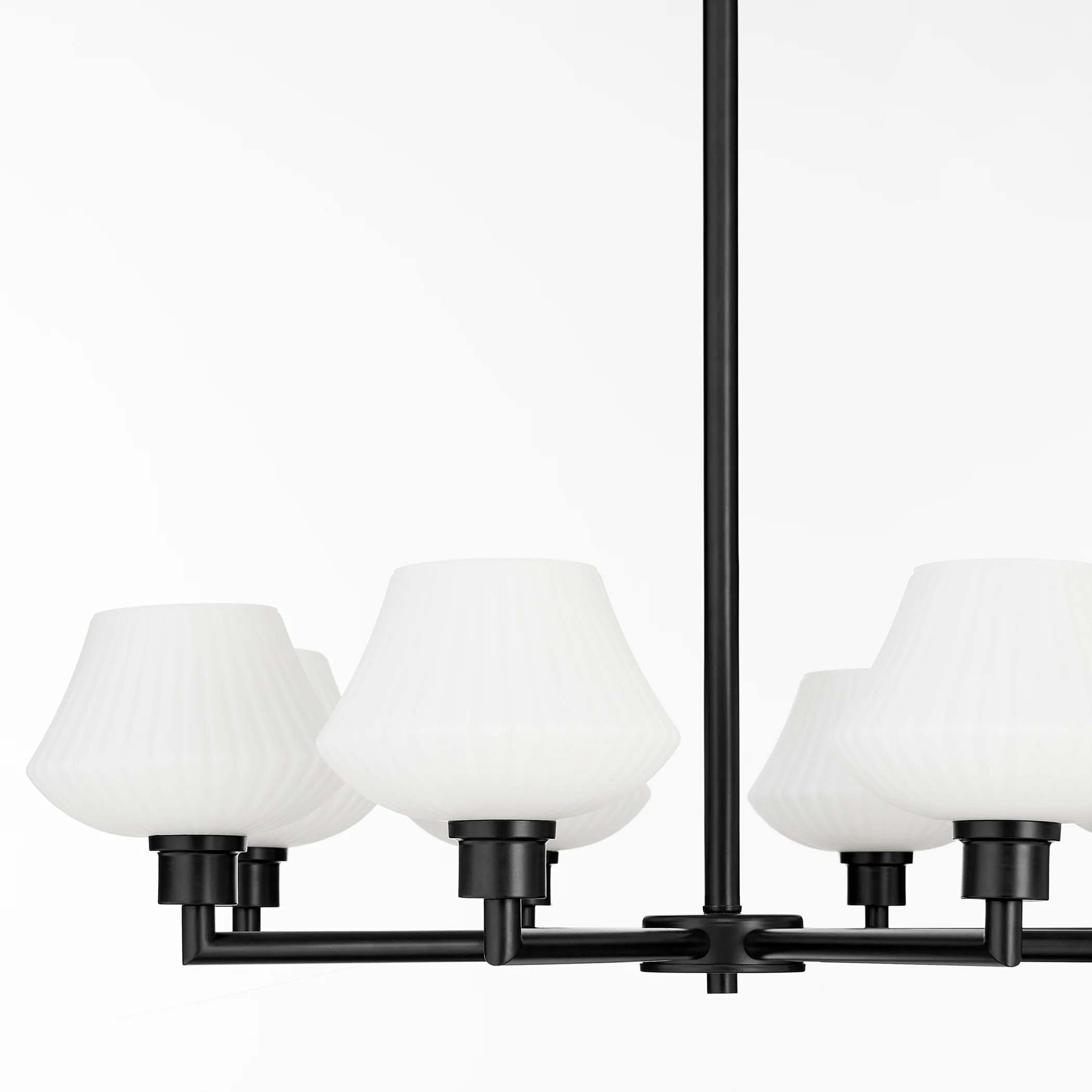 Cassini 8-light Chandelier Matte Black - Image 4