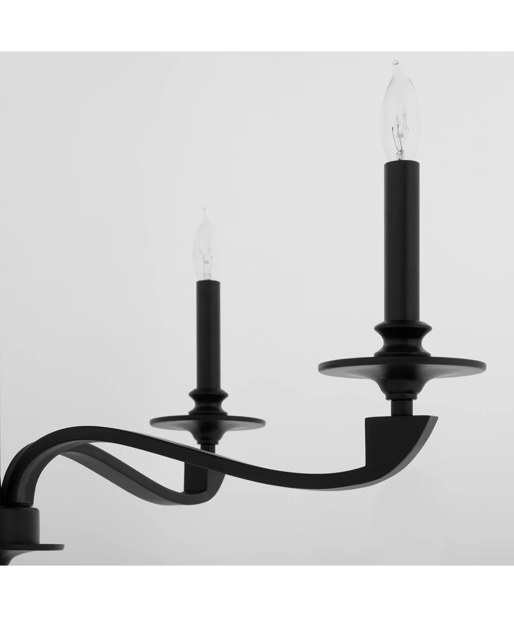 Chantelle 5-light Chandelier Matte Black - Image 3