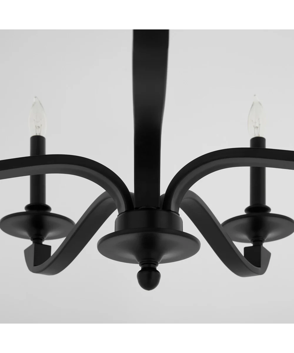 Chantelle 5-light Chandelier Matte Black - Image 4