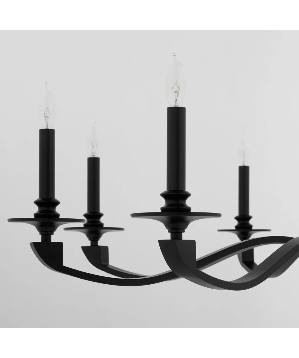 Chantelle 8-light Chandelier Matte Black - Image 3
