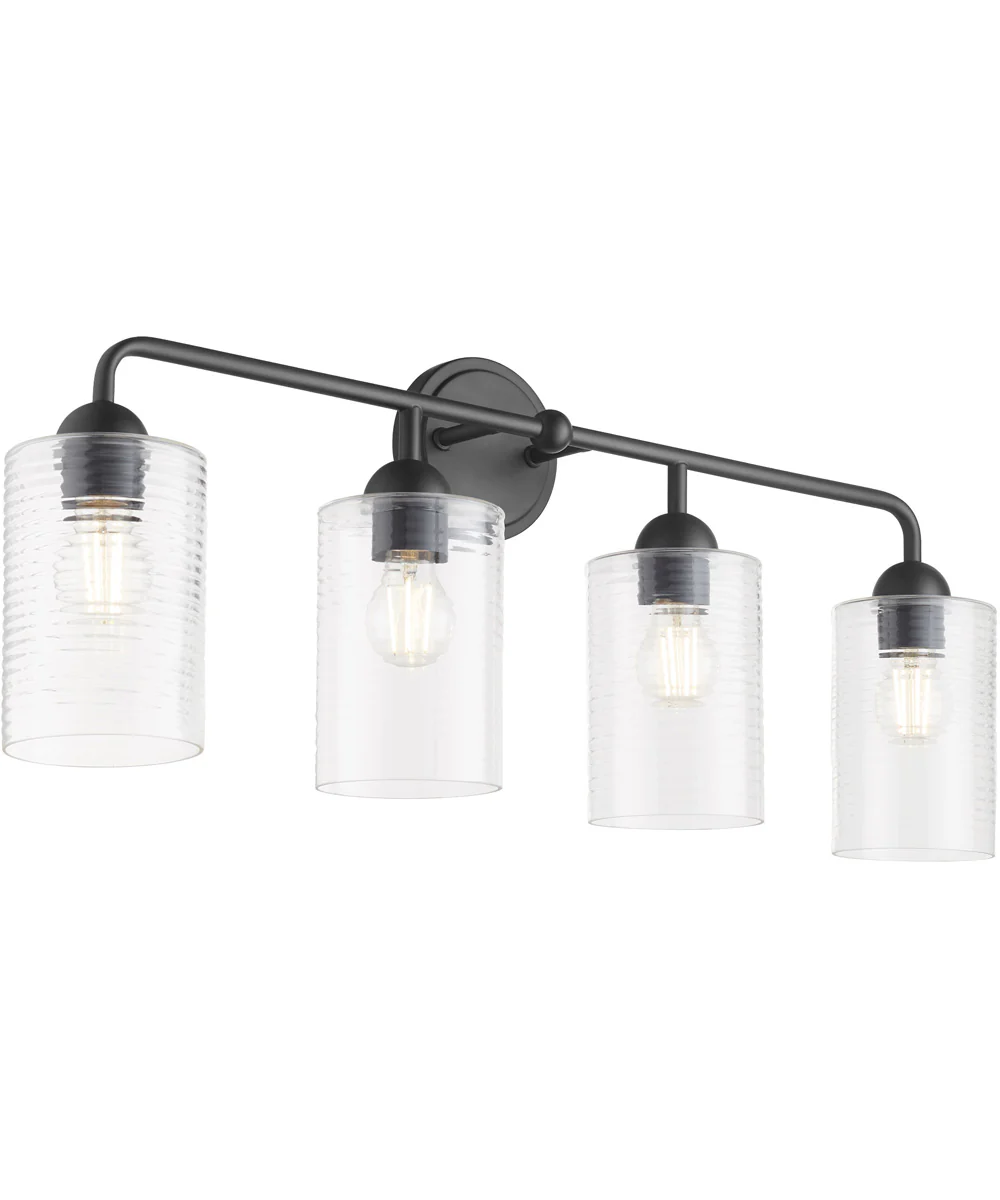 Tamara Day's Charlotte 4-light Bath Vanity Light Matte Black - Image 3