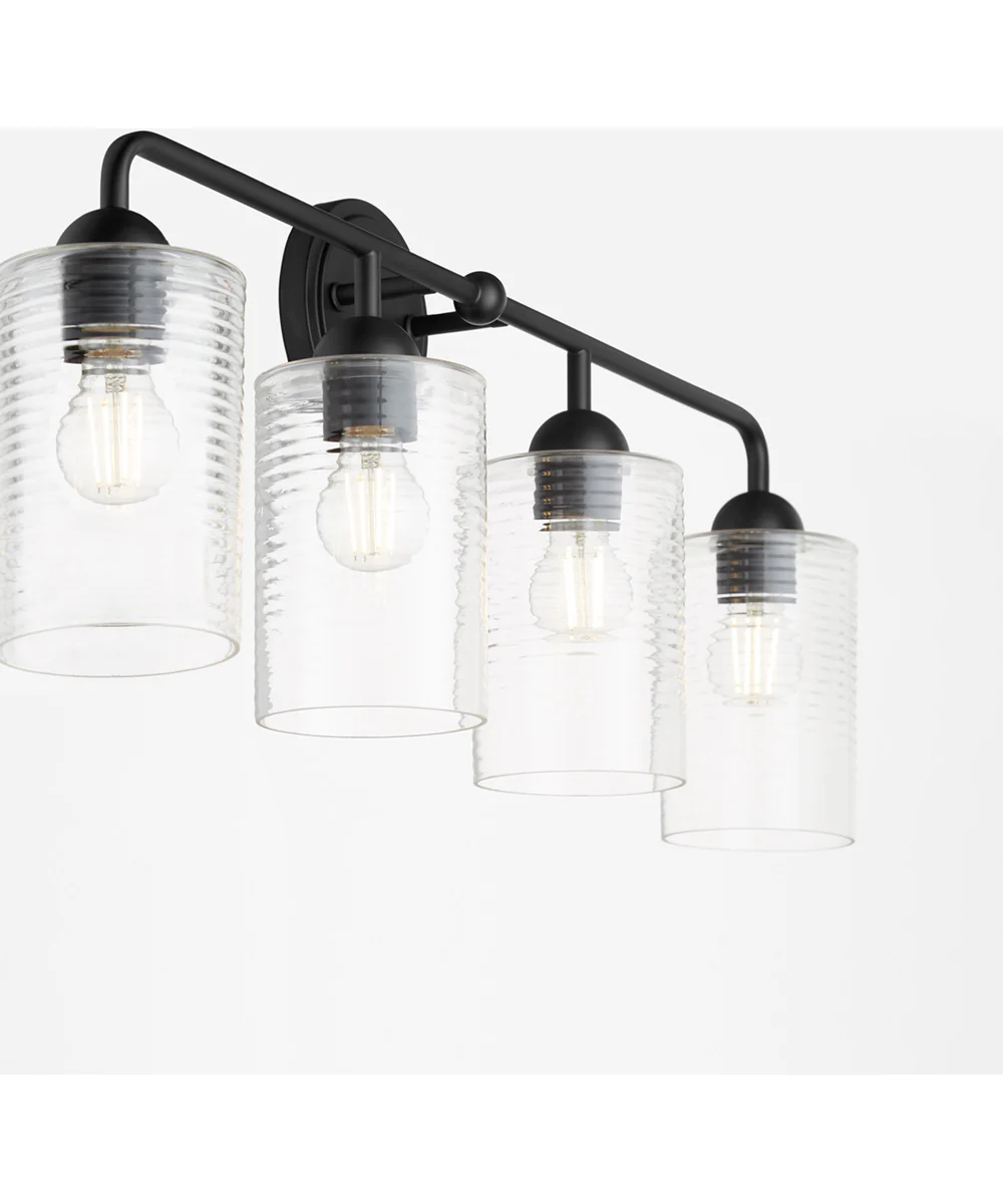 Tamara Day's Charlotte 4-light Bath Vanity Light Matte Black - Image 4