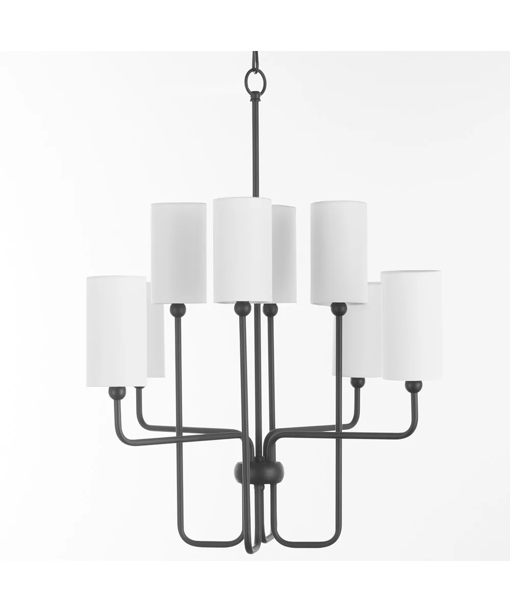Tamara Day's Charlotte 8-light Chandelier Matte Black - Image 5