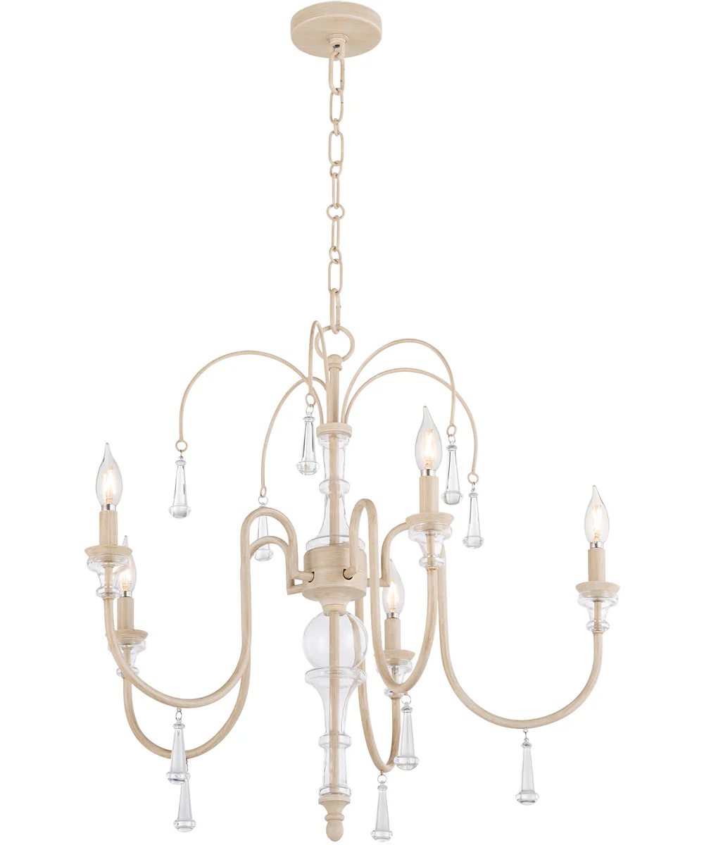 Clasica 5-light Chandelier Washed Oak - Image 2