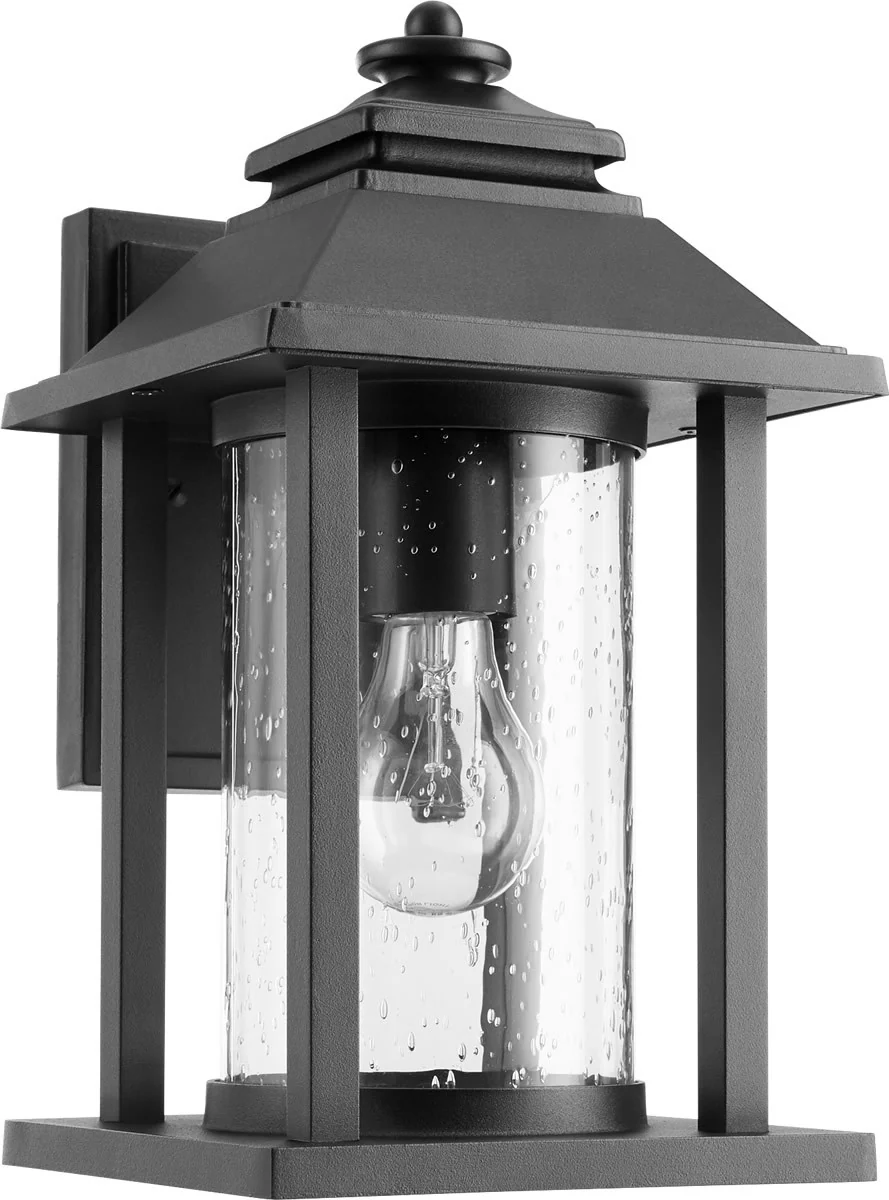 12"H Crusoe 1-light Outdoor Wall Lantern Noir