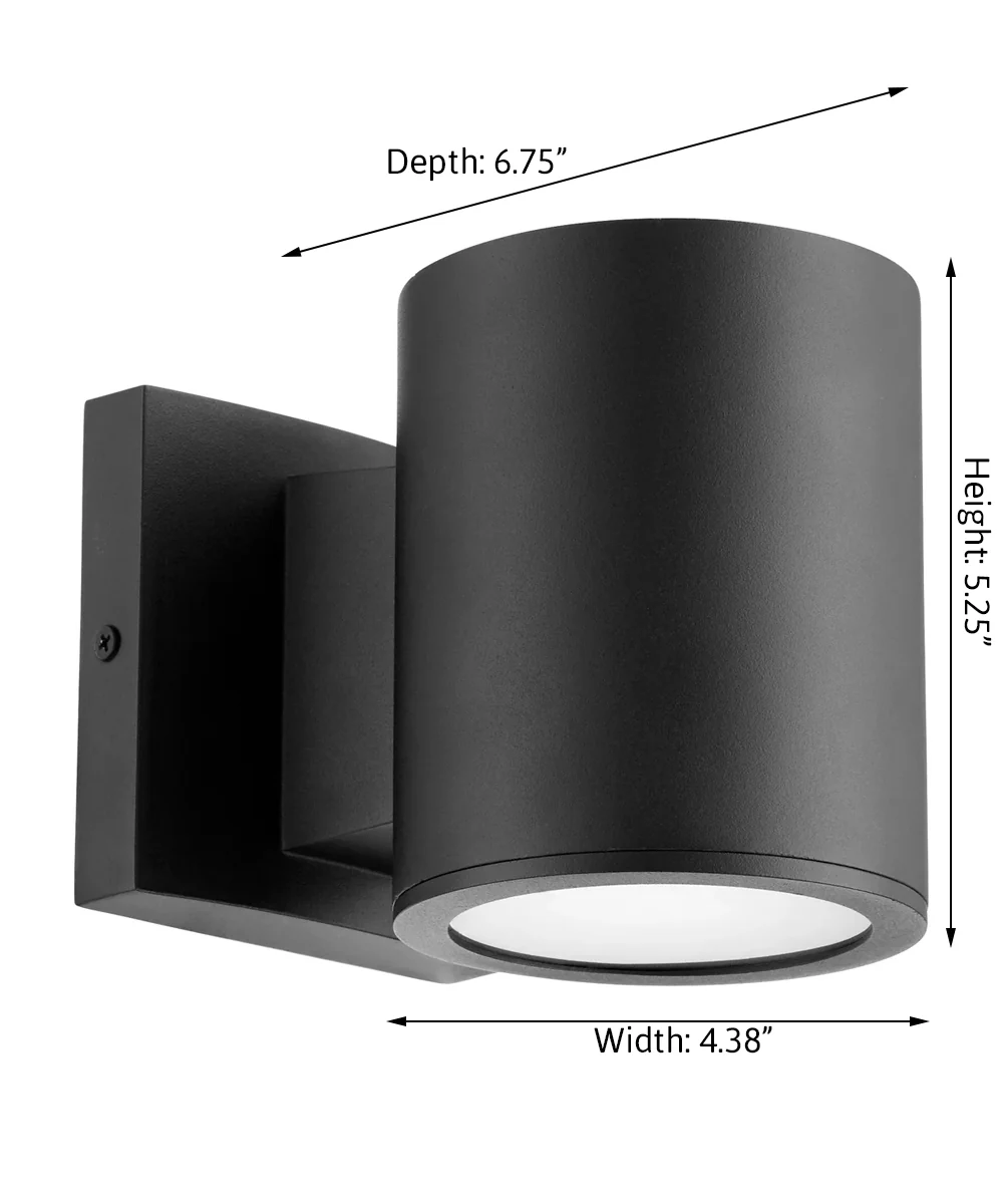 Cylinder 1-light LED Outdoor Wall Lantern Noir - Image 2
