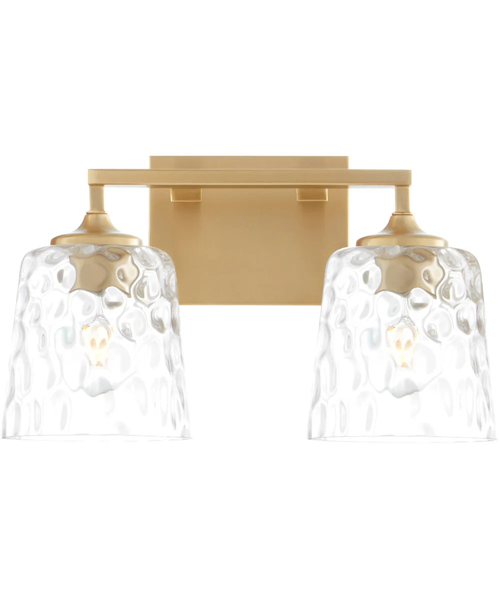 Eldorado 2-light Bath Vanity Light Aged Brass - Image 2