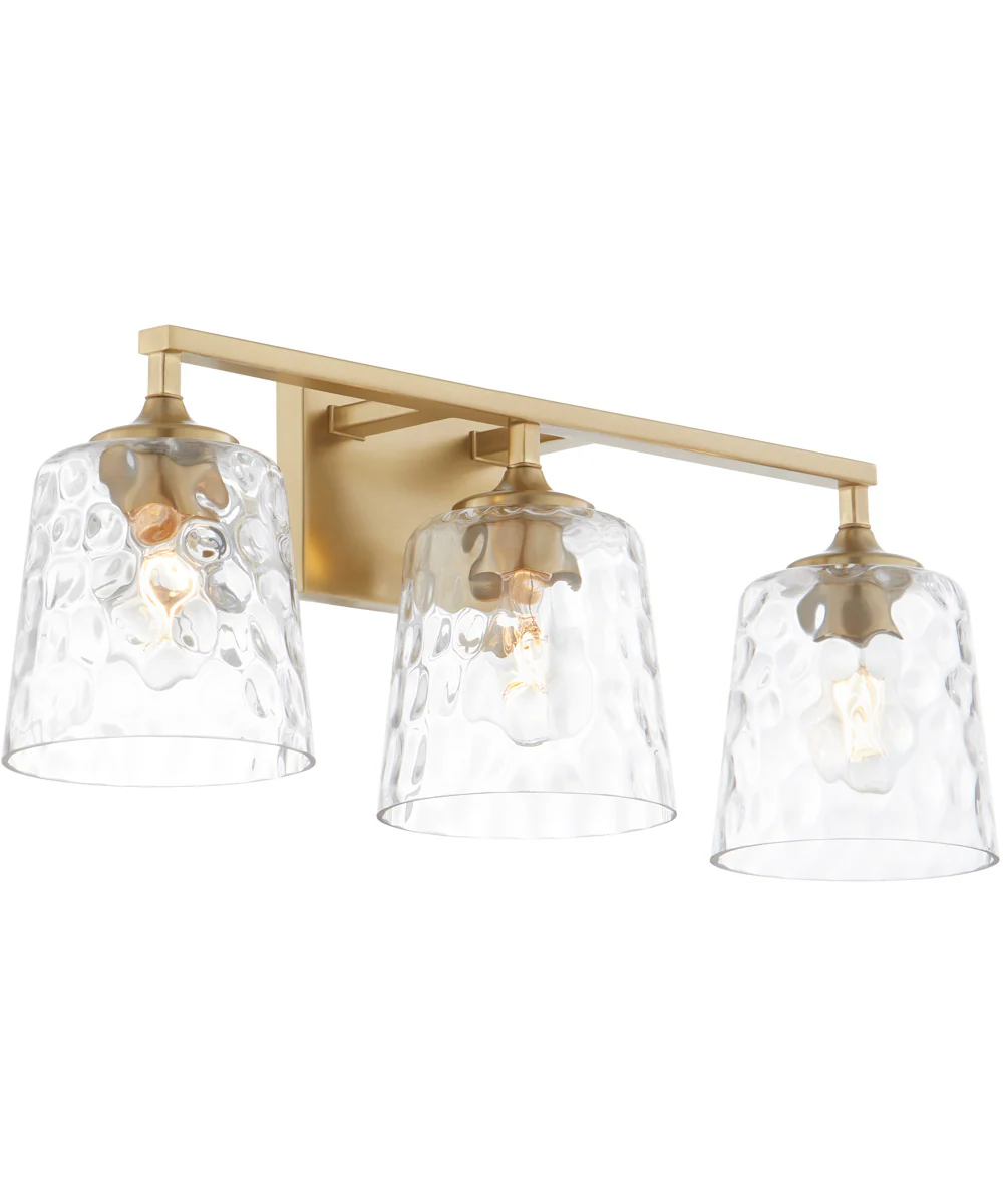 Eldorado 3-light Bath Vanity Light Aged Brass - Image 2