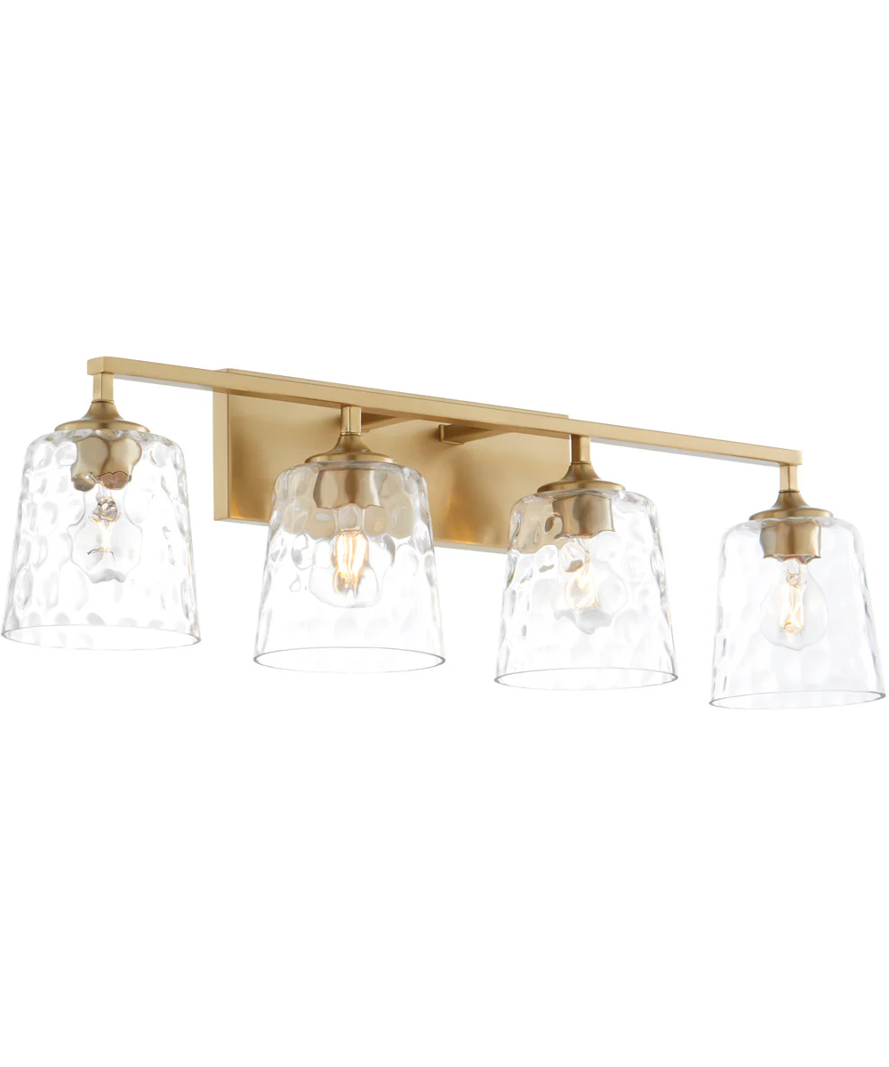 Eldorado 4-light Bath Vanity Light Aged Brass - Image 2