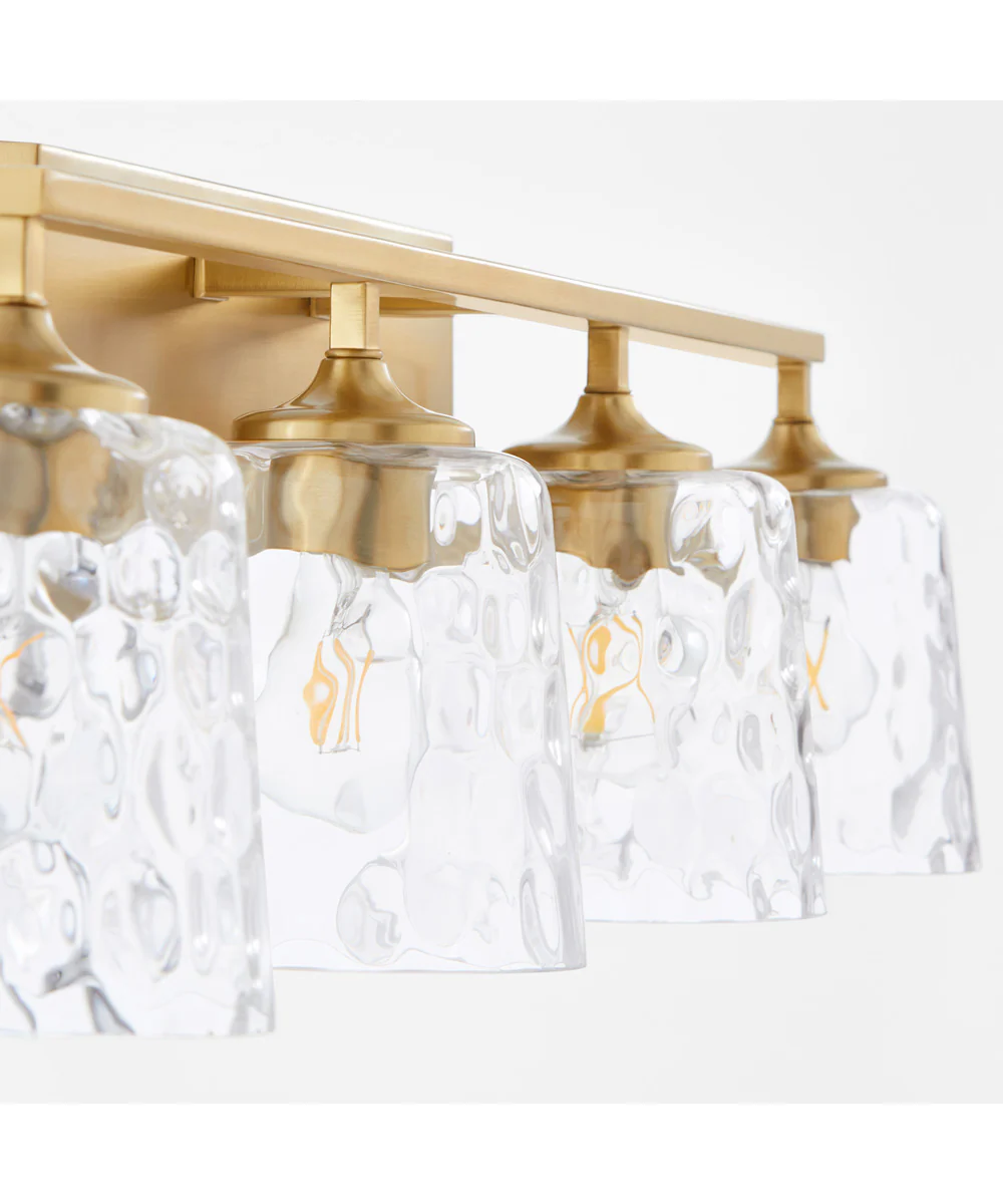 Eldorado 4-light Bath Vanity Light Aged Brass - Image 4