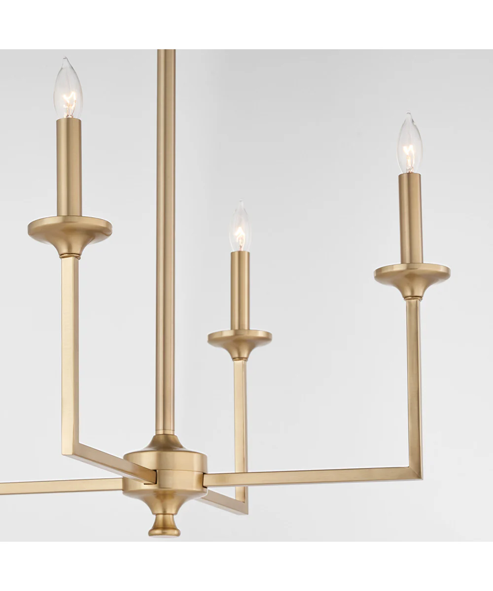 Eldorado 4-light Chandelier Aged Brass - Image 3