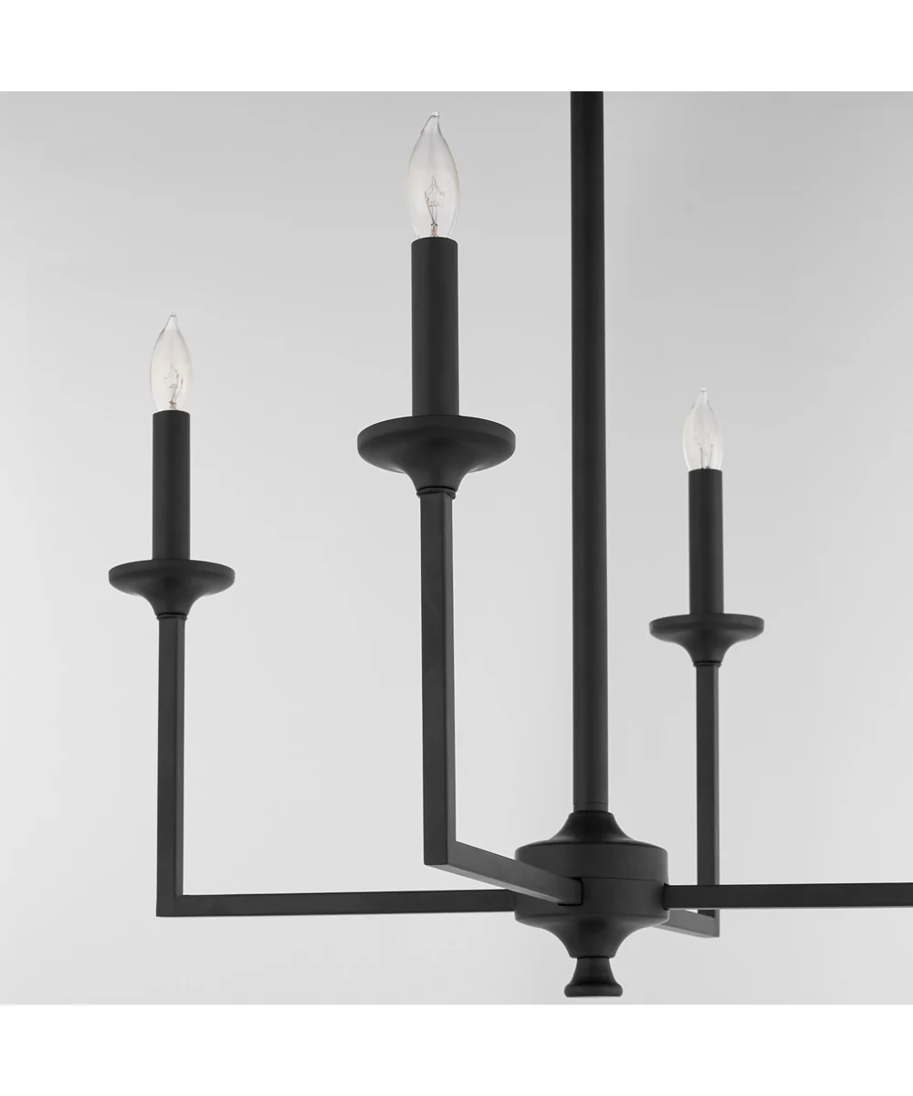 Eldorado 4-light Chandelier Matte Black - Image 4