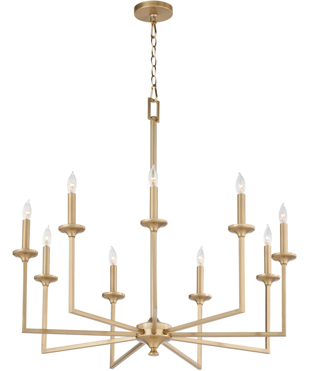 Eldorado 9-light Chandelier Aged Brass - Image 2