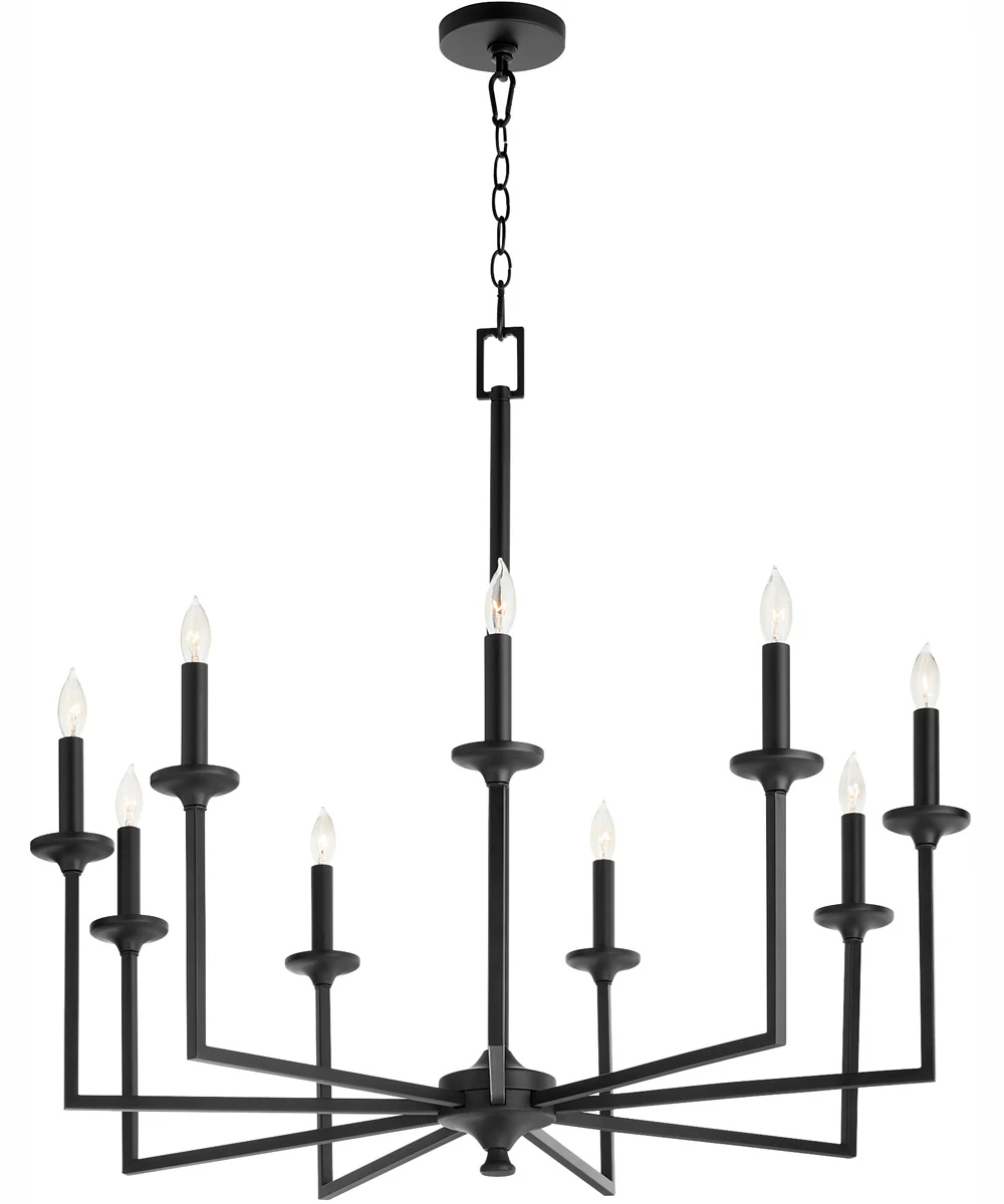 Eldorado 9-light Chandelier Matte Black - Image 2