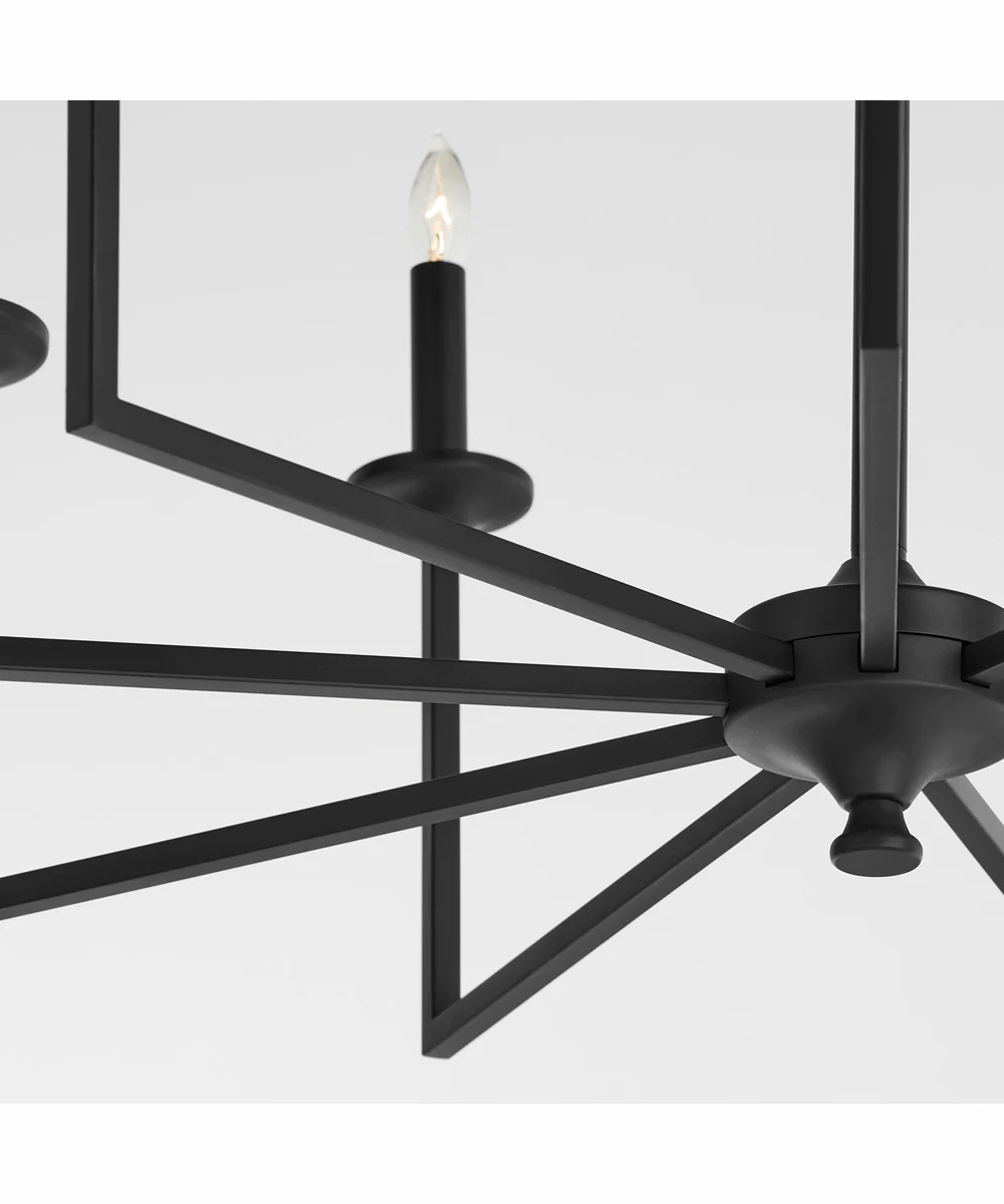 Eldorado 9-light Chandelier Matte Black - Image 3