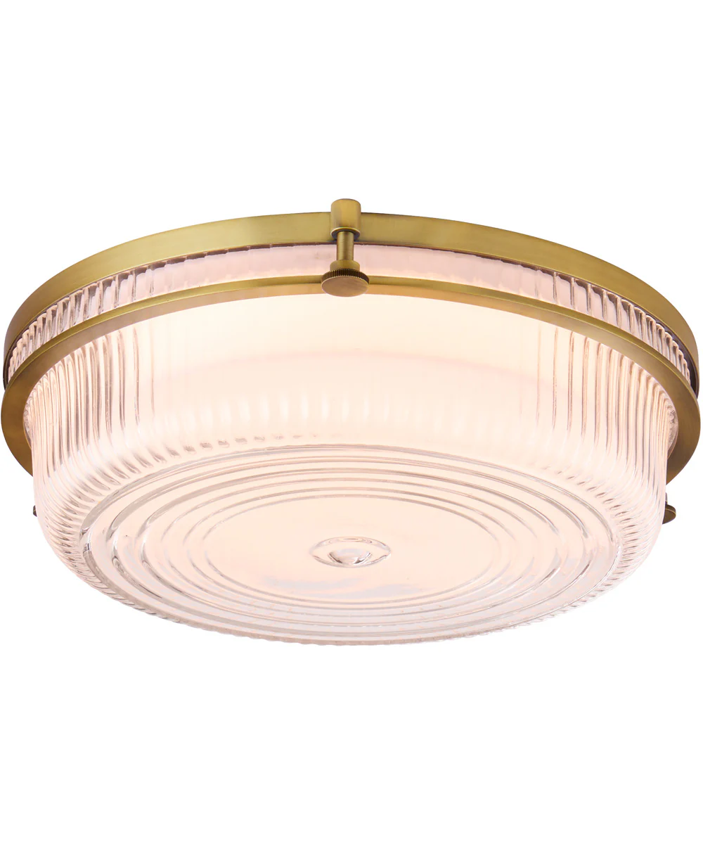 Emory 1-light Ceiling Flush Mount Brushed Brass - Image 2