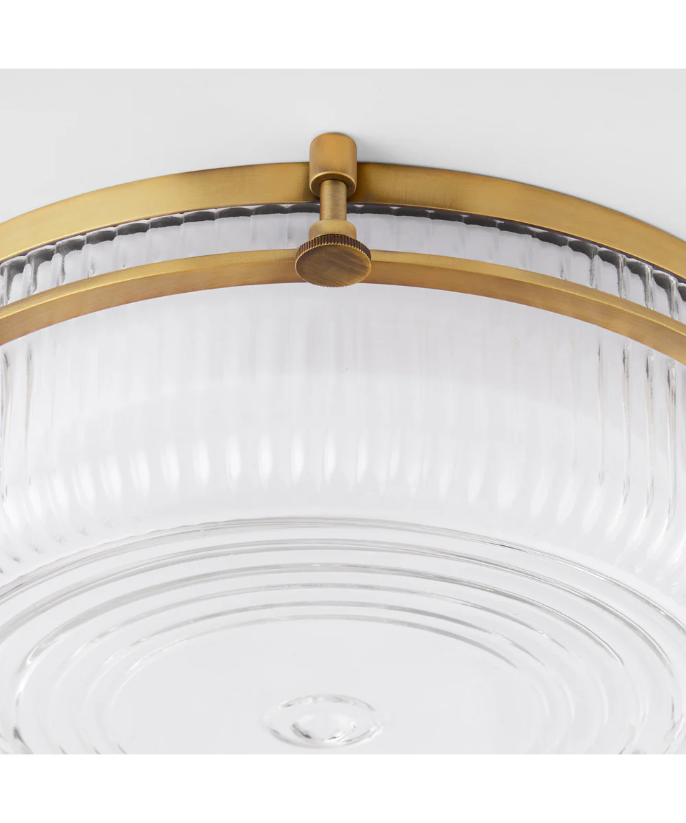 Emory 1-light Ceiling Flush Mount Brushed Brass - Image 3