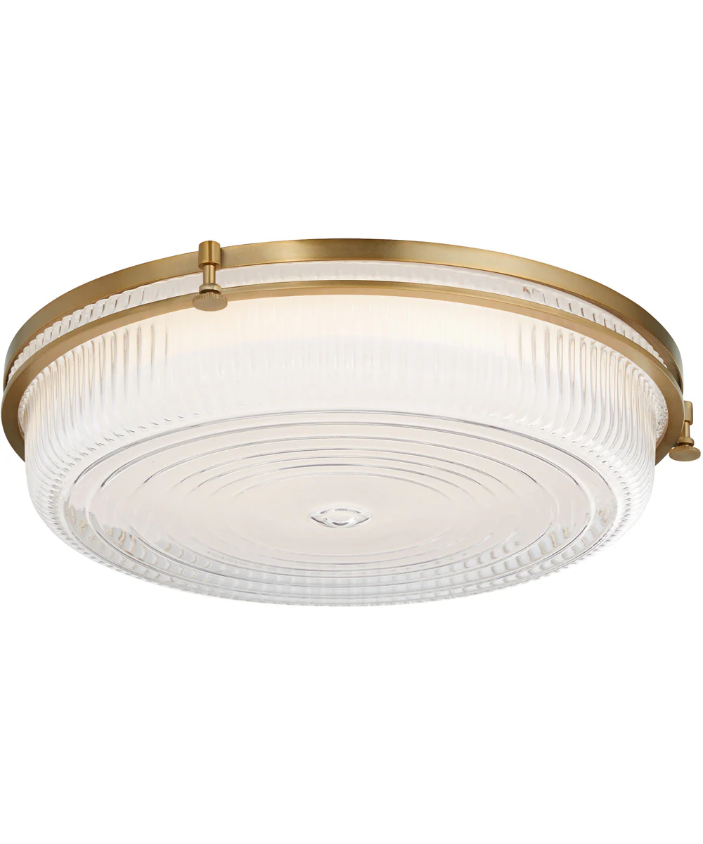 Emory 1-light Ceiling Flush Mount Brushed Brass - Image 2
