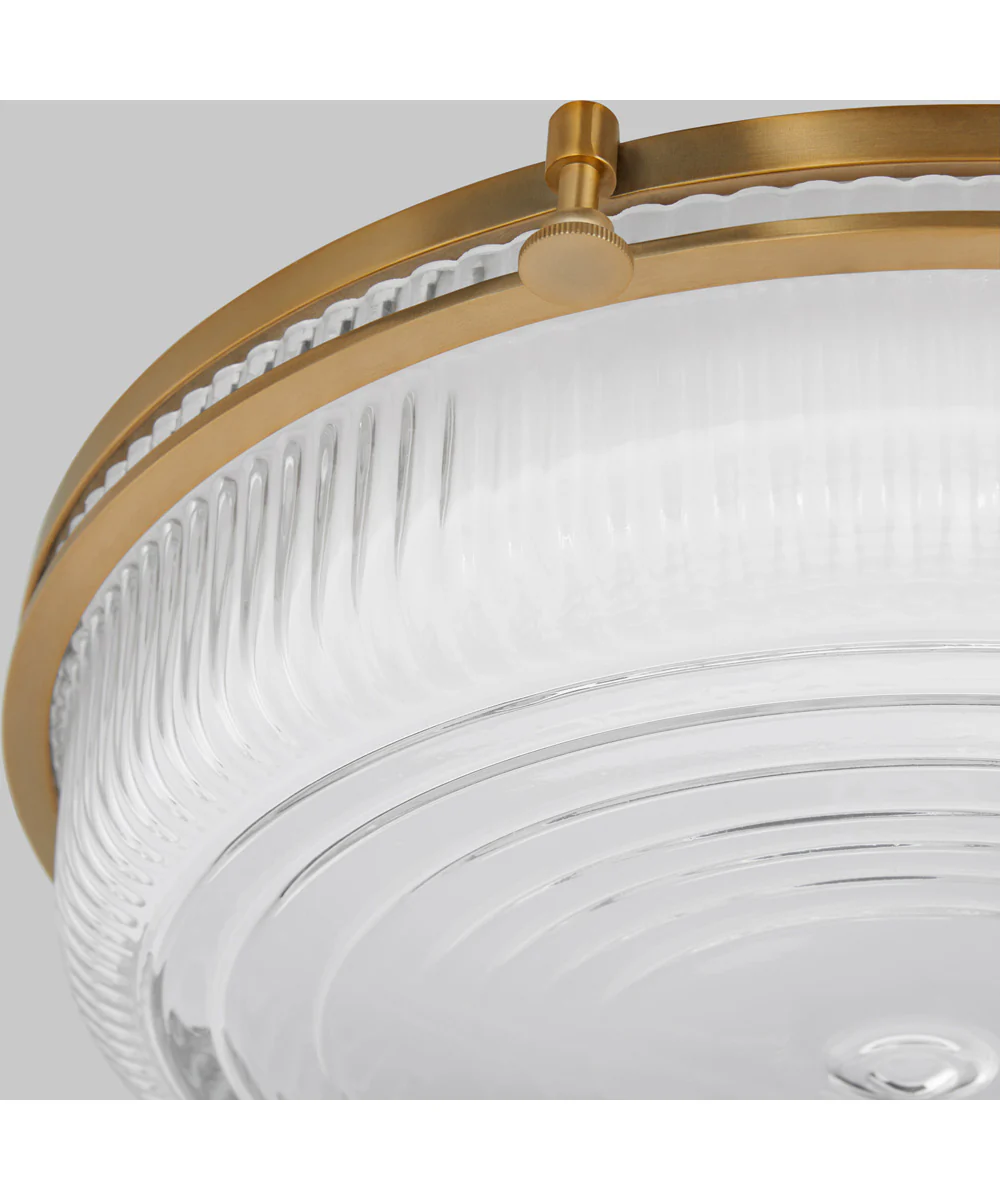 Emory 1-light Ceiling Flush Mount Brushed Brass - Image 3