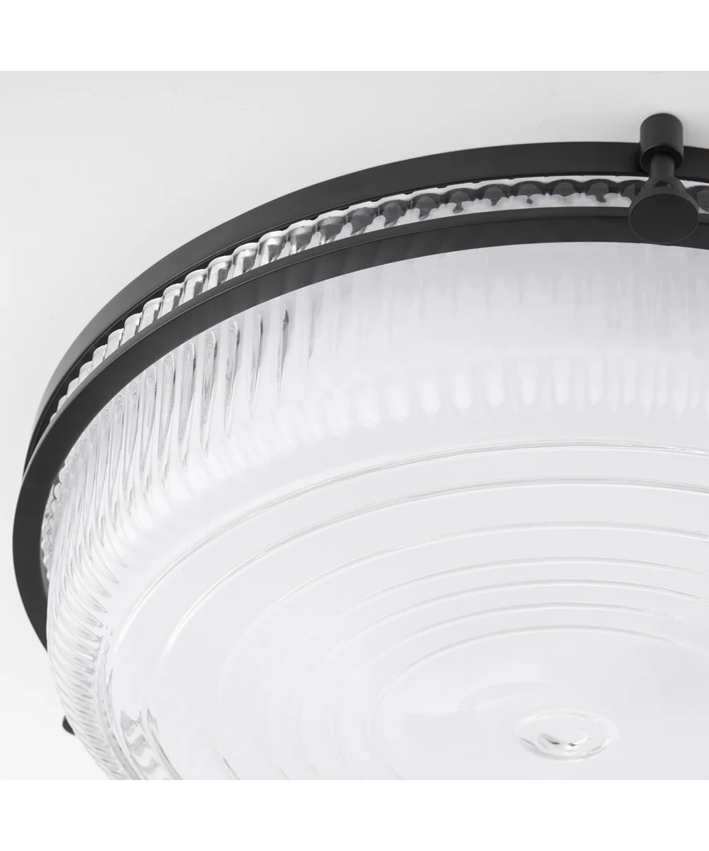 Emory 1-light Ceiling Flush Mount Matte Black - Image 4