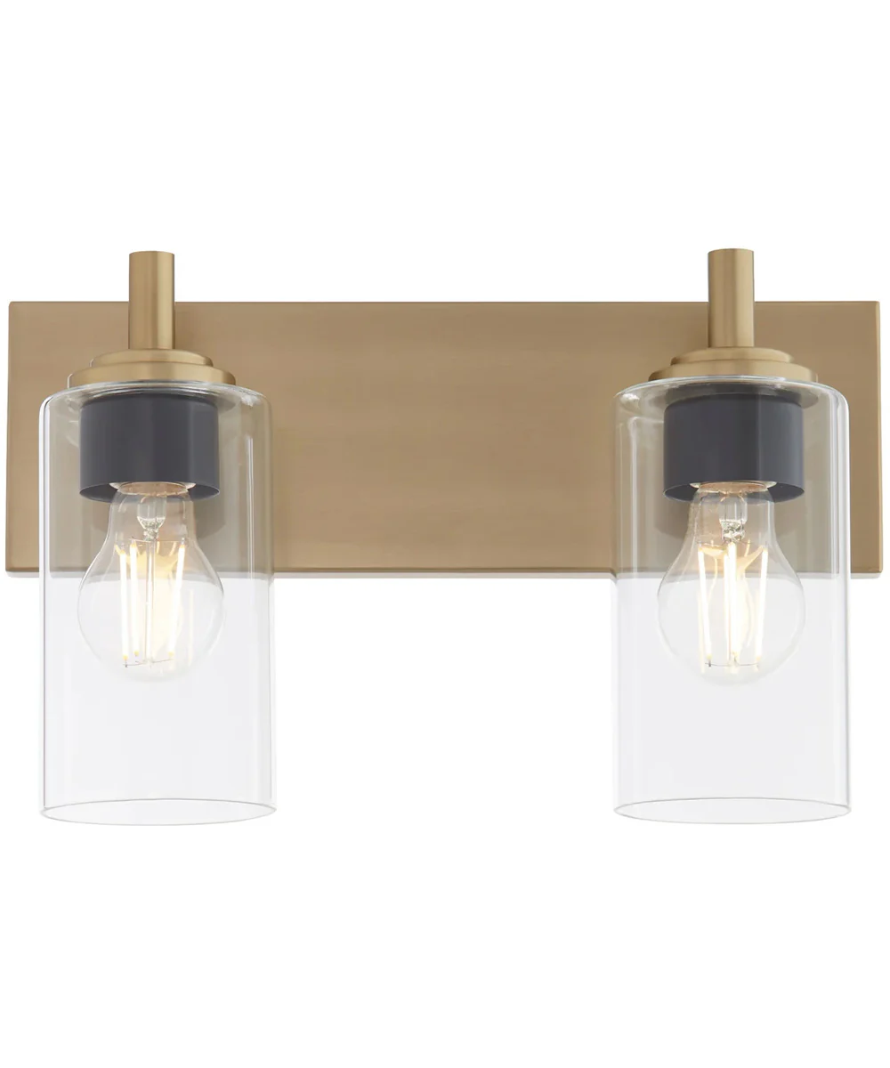Fallstaff 2-light Bath Vanity Light Aged Brass - Image 8