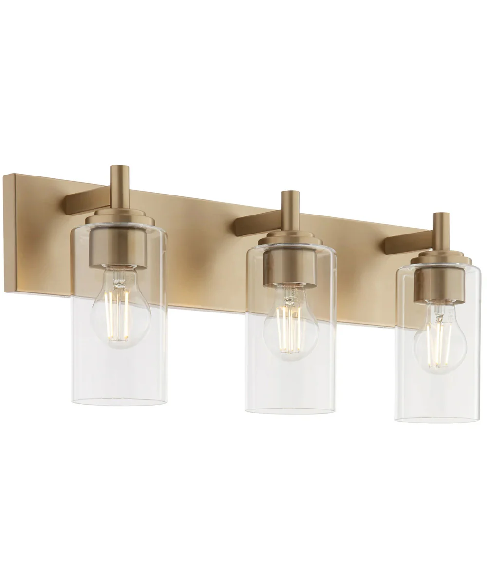 Fallstaff 3-light Bath Vanity Light Aged Brass - Image 2