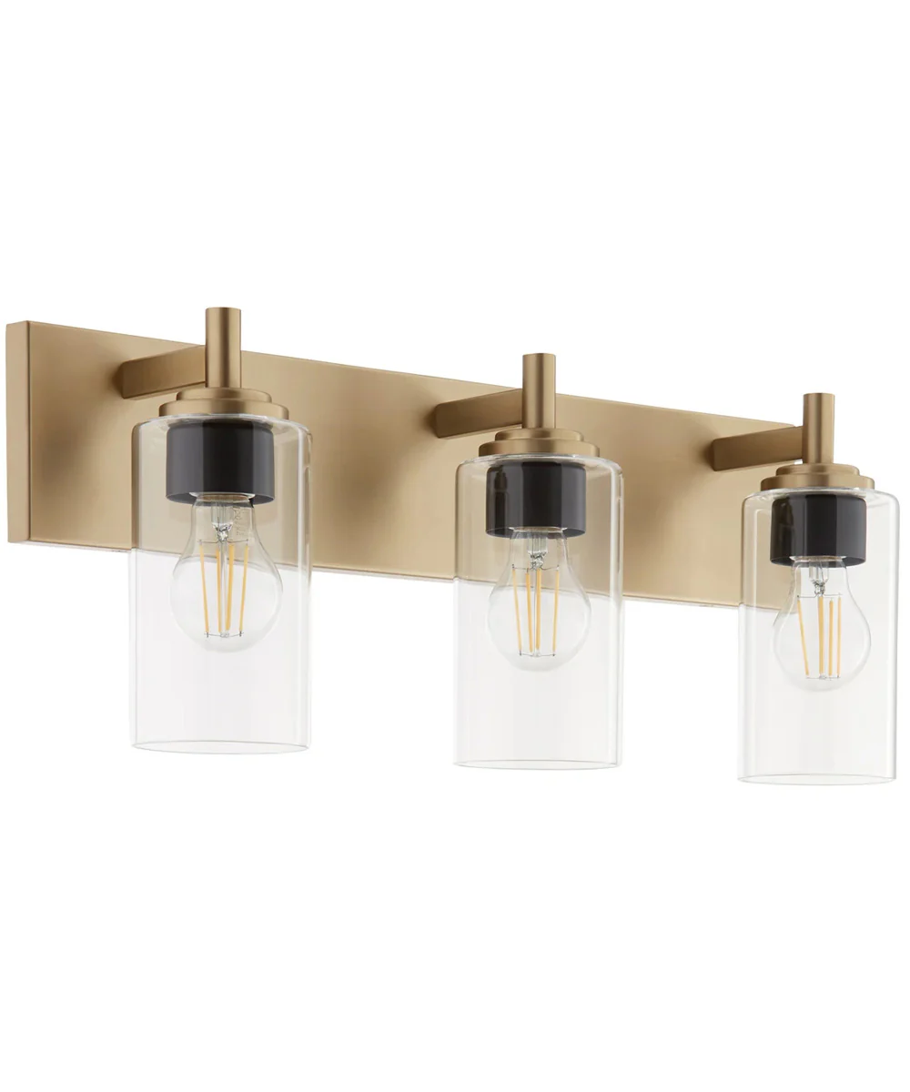 Fallstaff 3-light Bath Vanity Light Aged Brass - Image 7