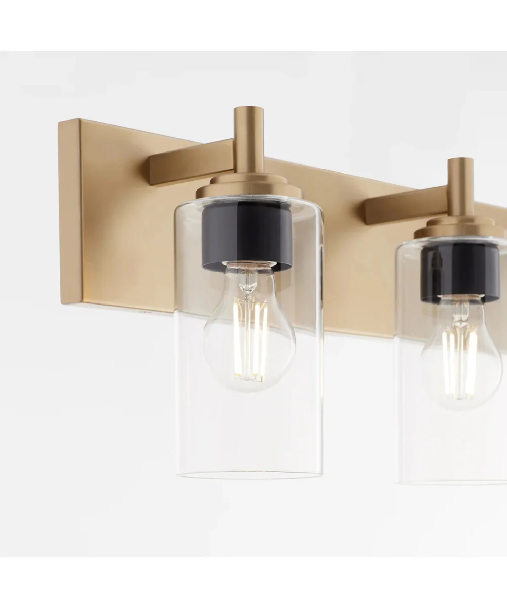 Fallstaff 3-light Bath Vanity Light Aged Brass - Image 9