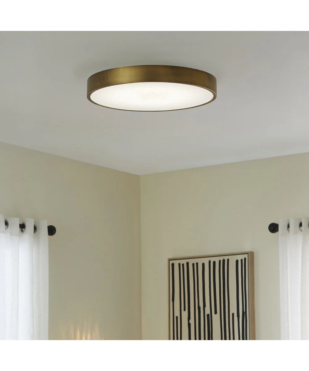 Floe 1-light LED Ceiling Flush Mount Brushed Brass - Image 5