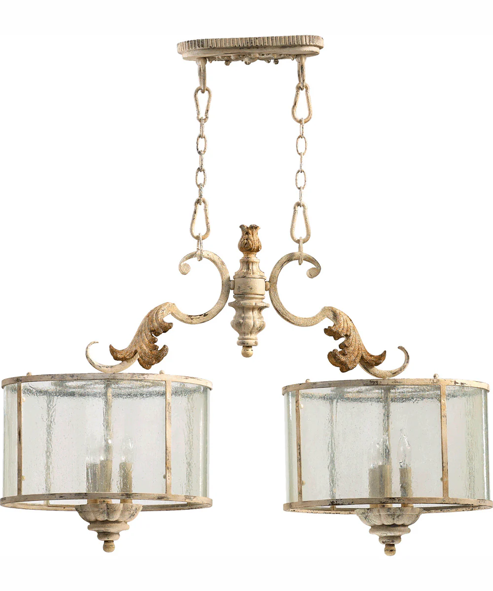 Florence 6-light Kitchen Island Light Persian White