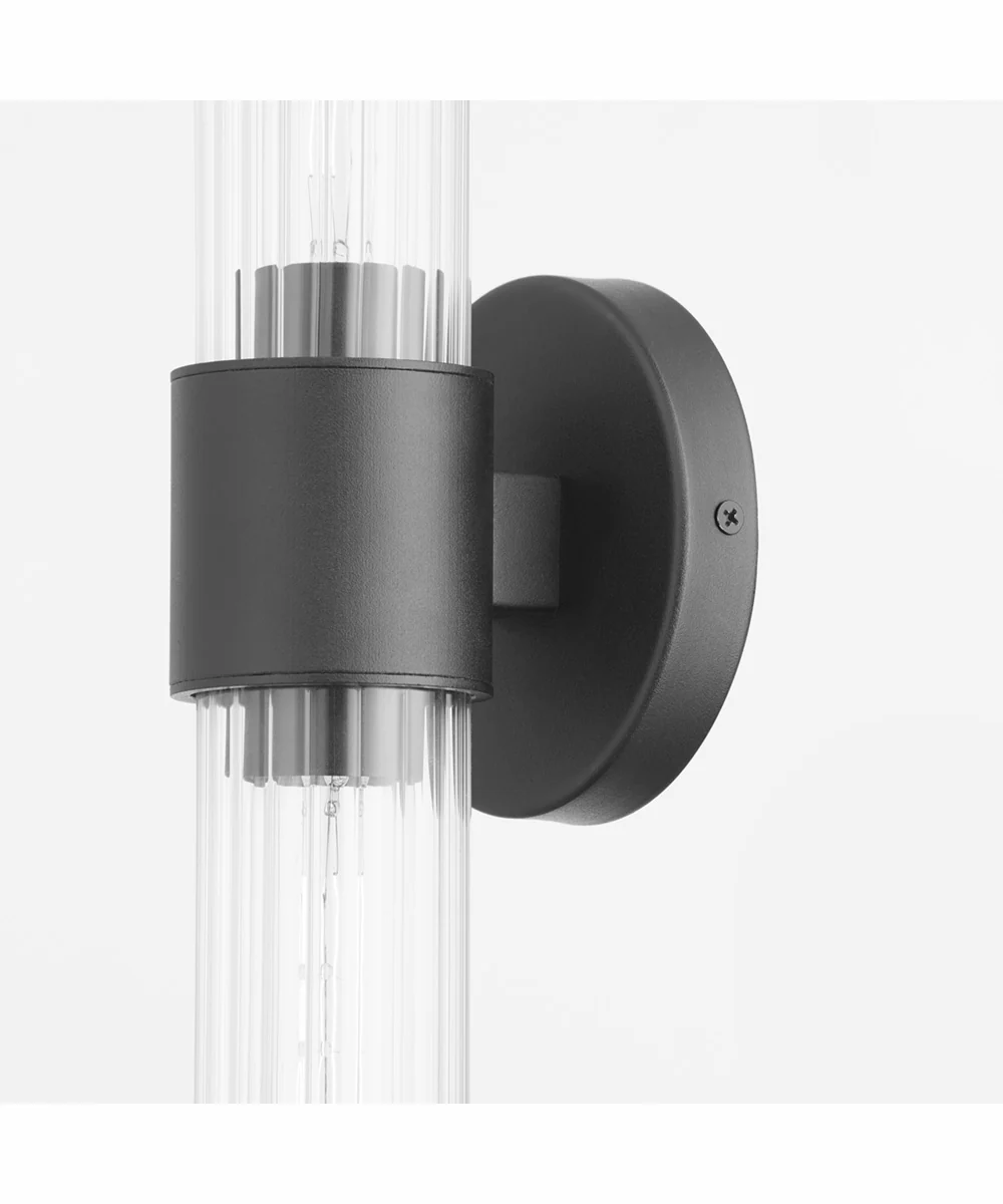 Fuze 2-light Wall Mount Light Fixture Textured Black - Image 3