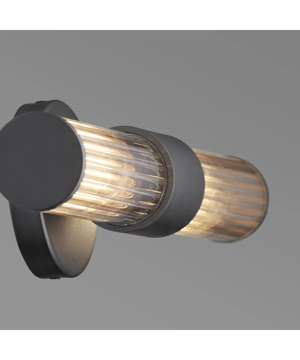 Fuze 2-light Wall Mount Light Fixture Textured Black - Image 4