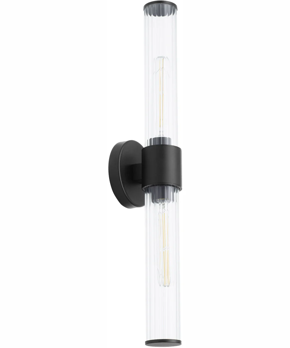 Fuze 2-light Wall Mount Light Fixture Textured Black - Image 4