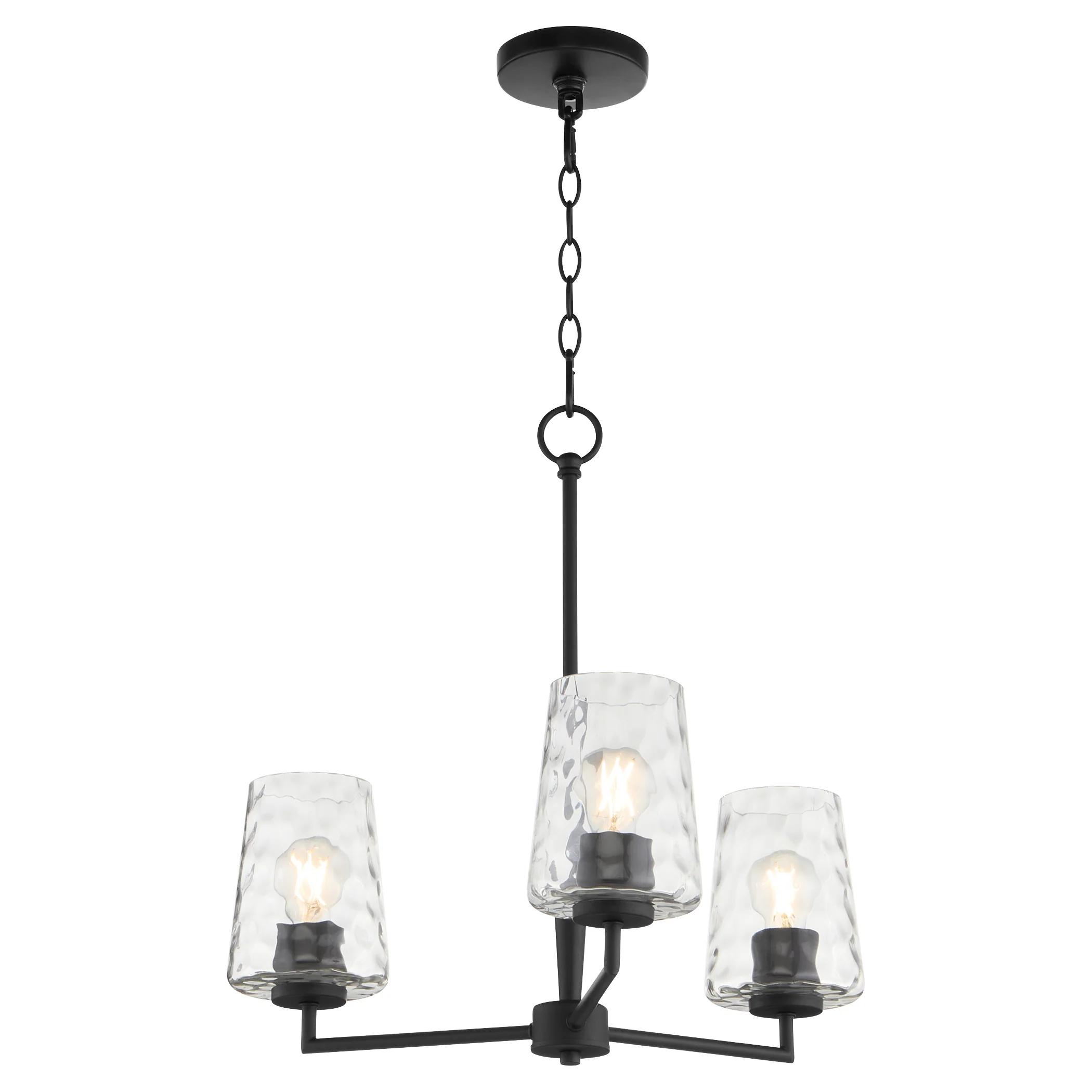 Goodwin 3-light Chandelier Matte Black - Image 2