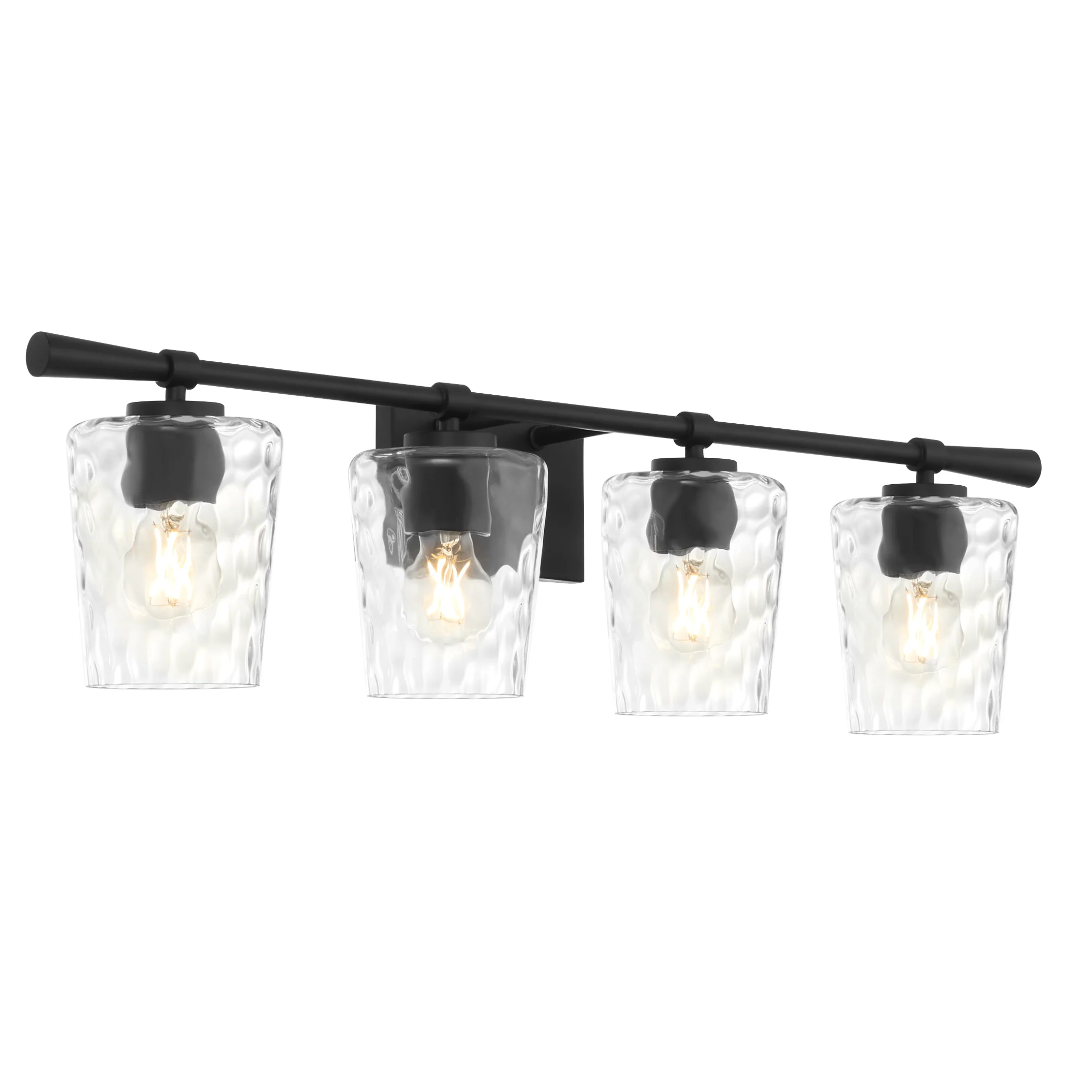 Goodwin 4-light Bath Vanity Light Matte Black - Image 2