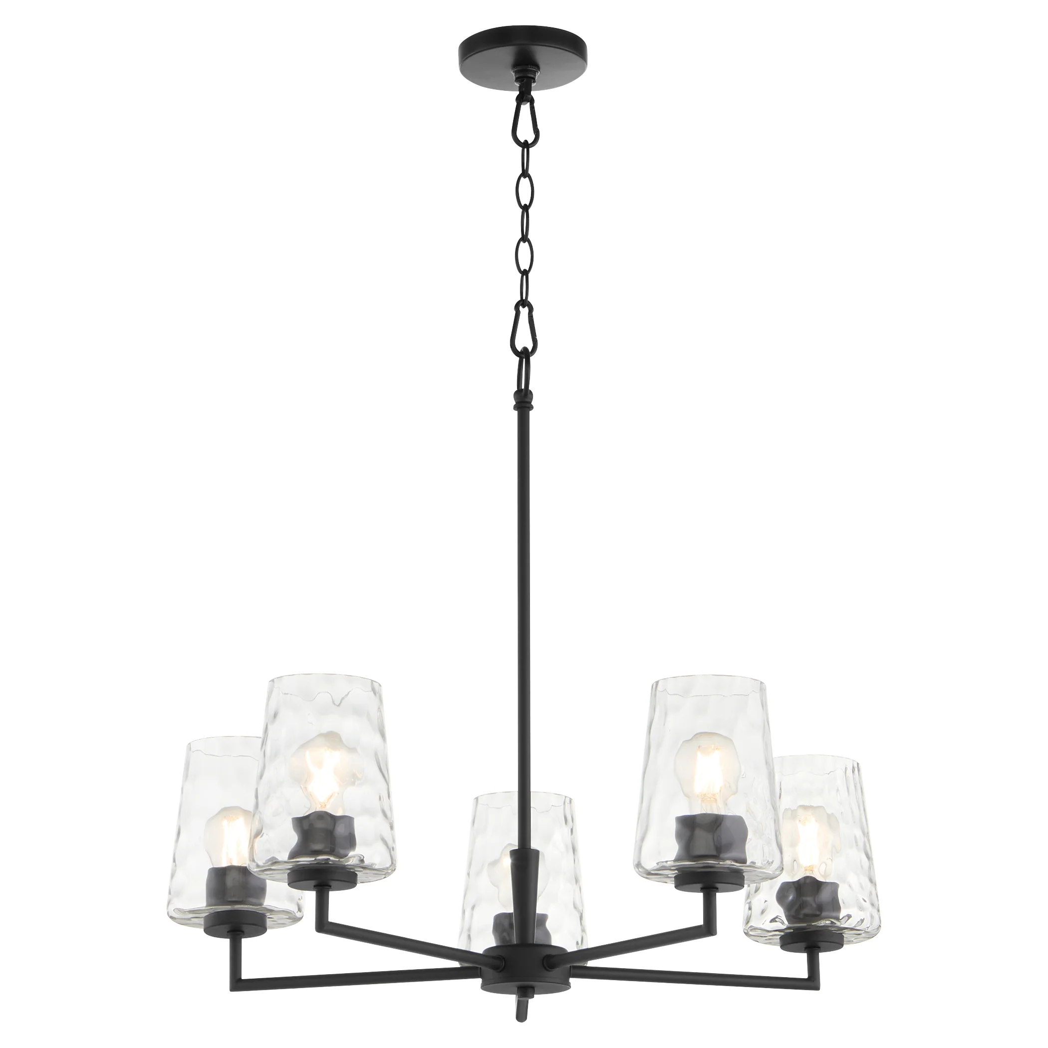 Goodwin 5-light Chandelier Matte Black - Image 2