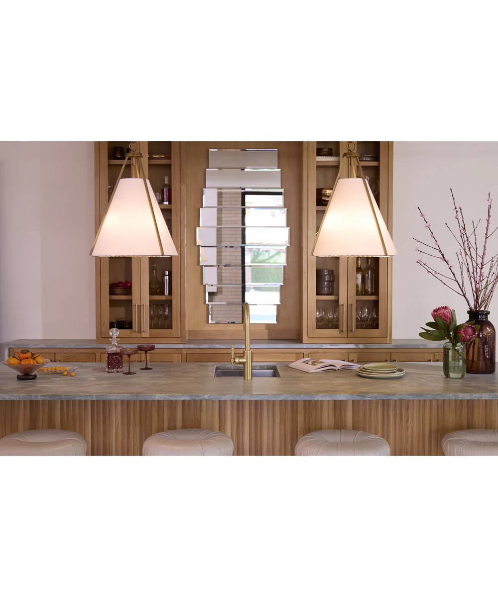 Gorham 3-light Pendant Brushed Brass - Image 5