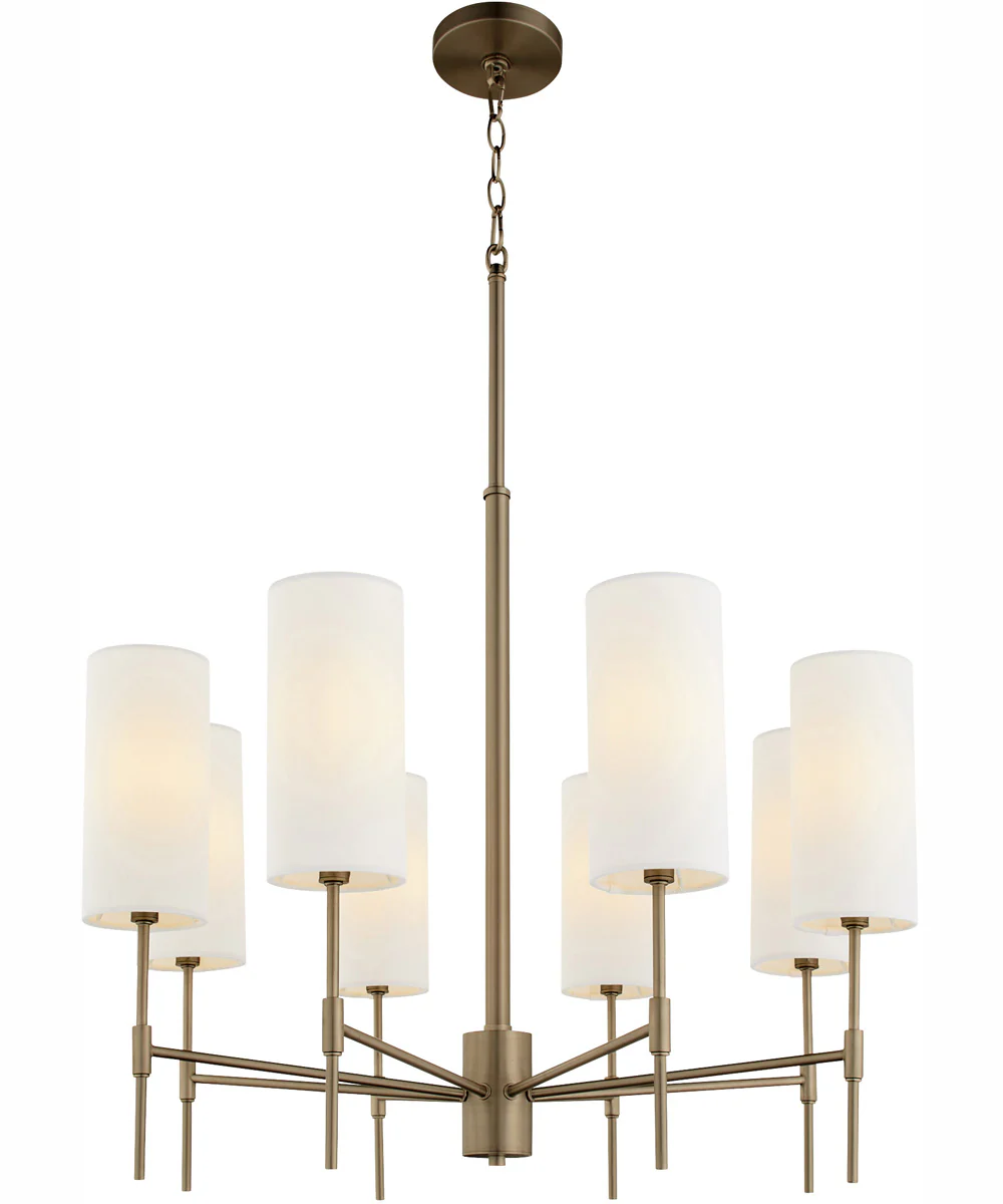Hamilton 8-light Chandelier Dark Brass - Image 2