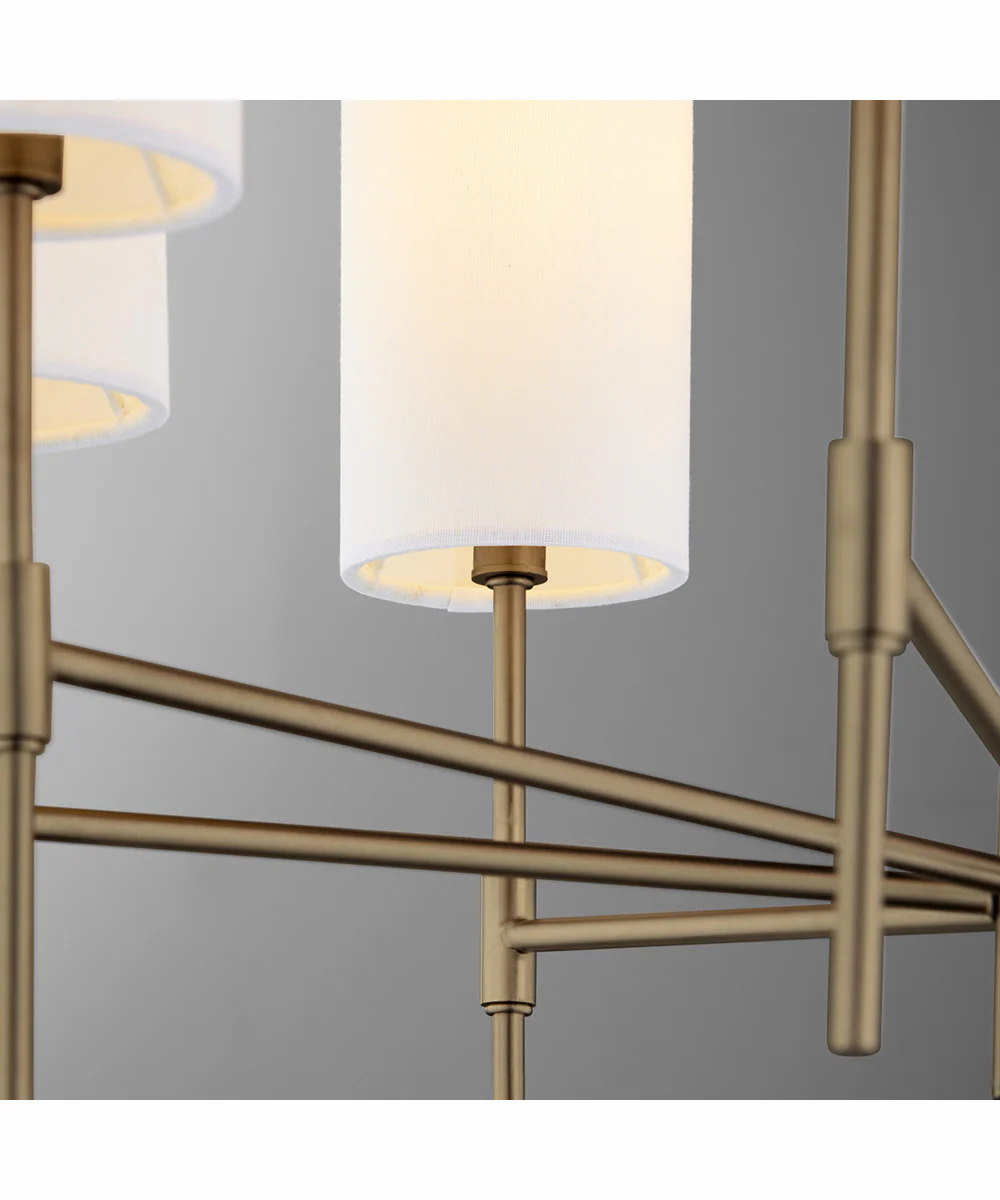 Hamilton 8-light Chandelier Dark Brass - Image 4
