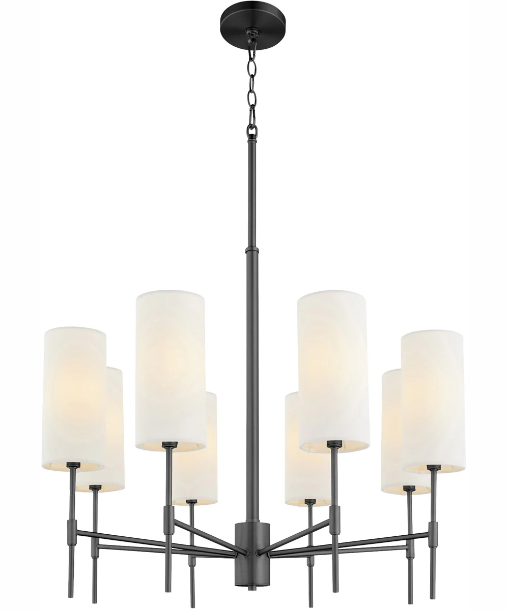 Hamilton 8-light Chandelier Matte Black - Image 2