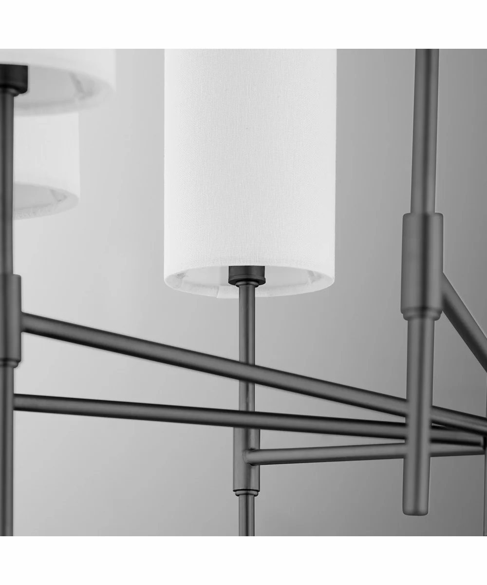 Hamilton 8-light Chandelier Matte Black - Image 3