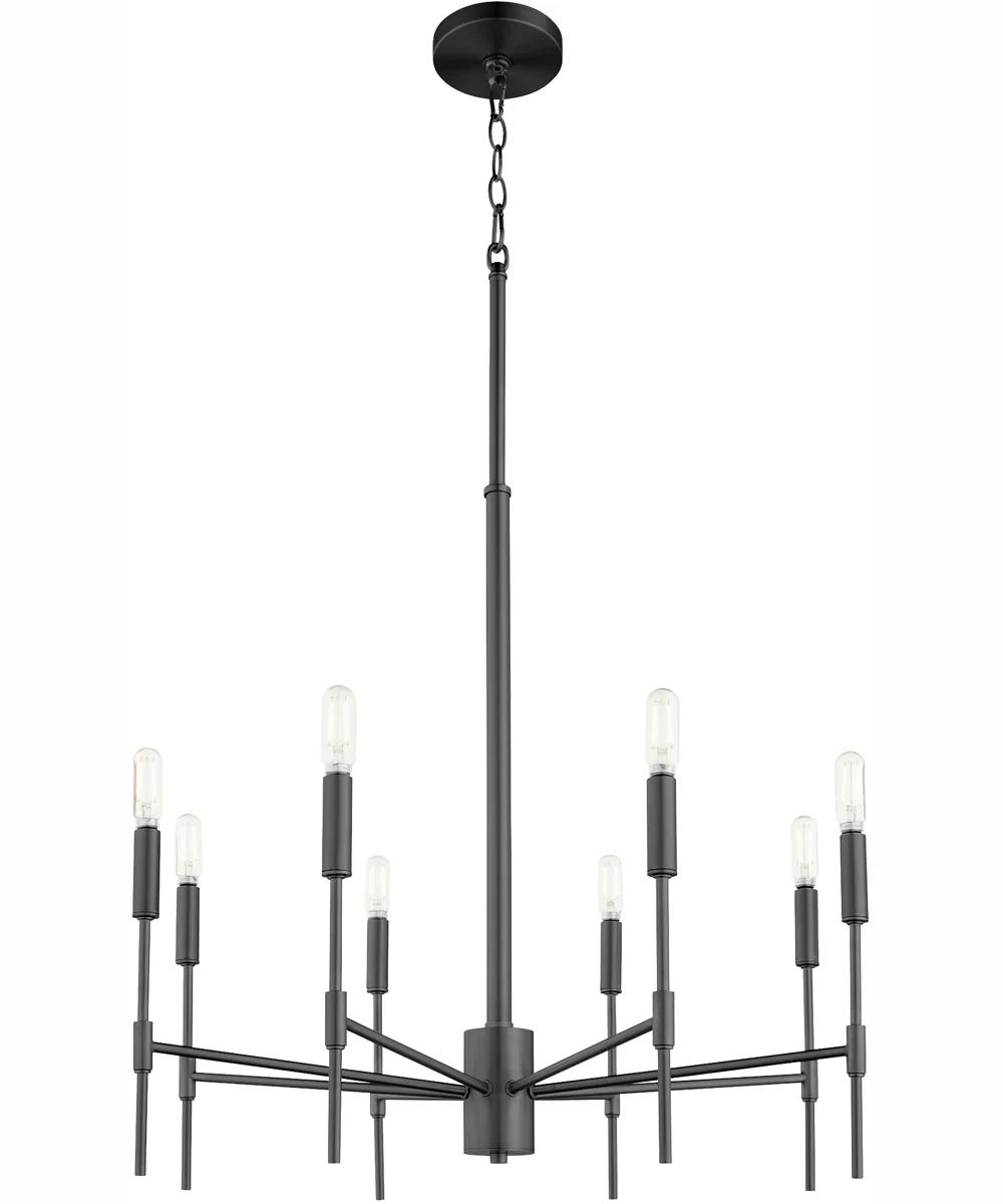 Hamilton 8-light Chandelier Matte Black - Image 6
