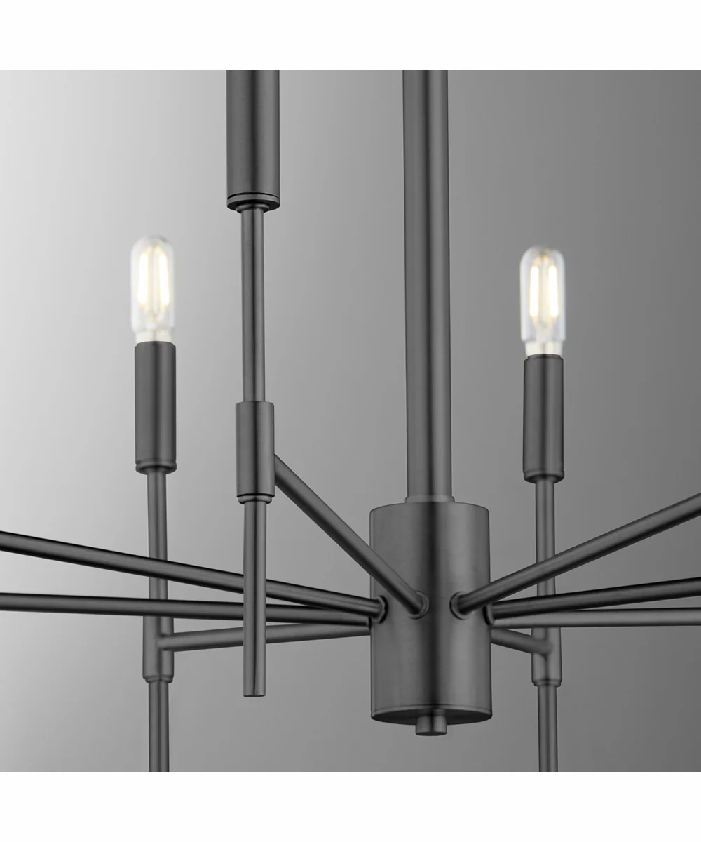 Hamilton 8-light Chandelier Matte Black - Image 8