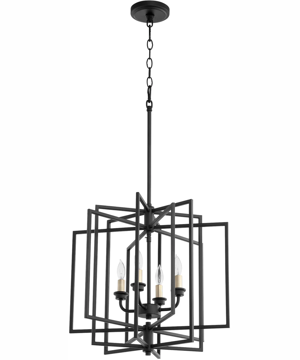 Hammond 4-light Pendant Textured Black - Image 3