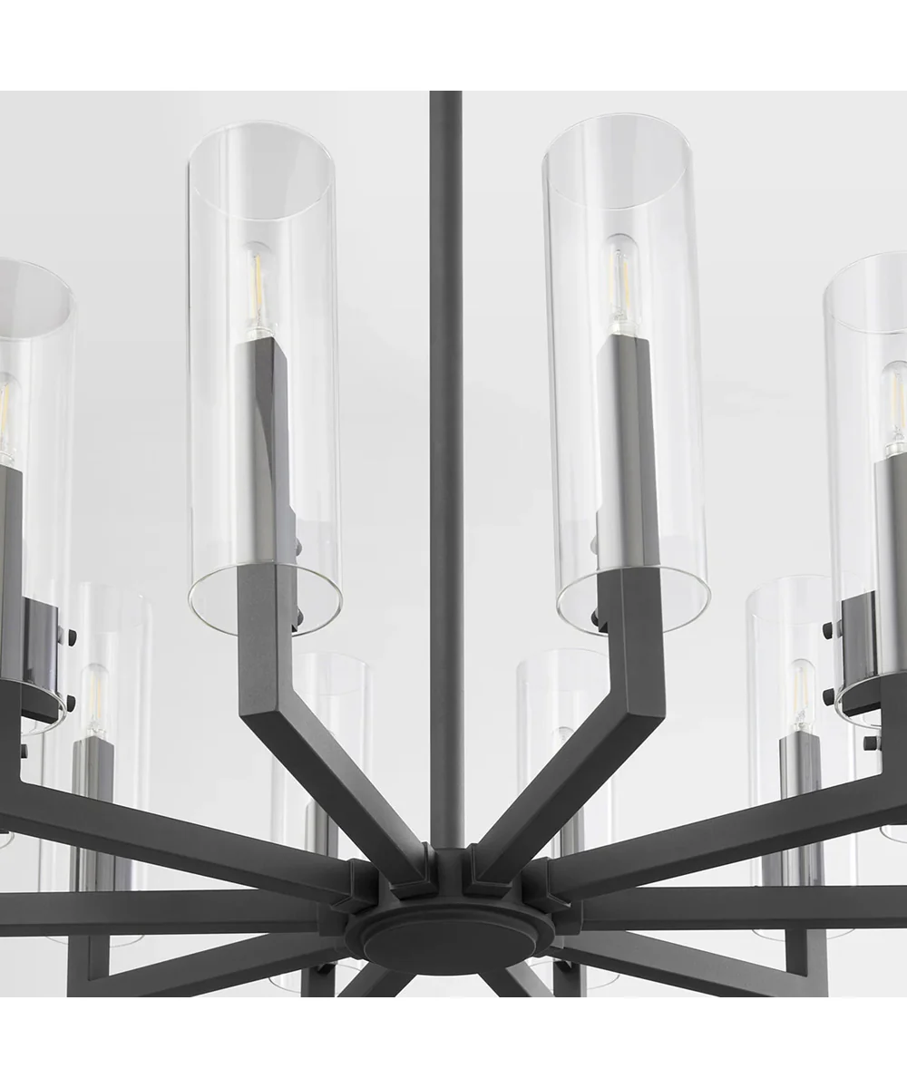 Harbin 10-light Chandelier Textured Black - Image 3
