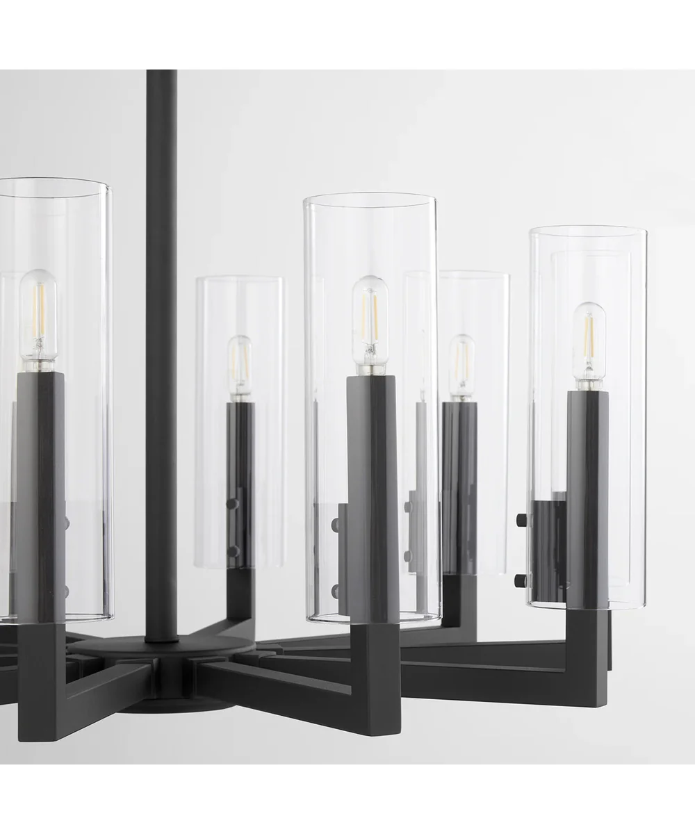 Harbin 10-light Chandelier Textured Black - Image 4