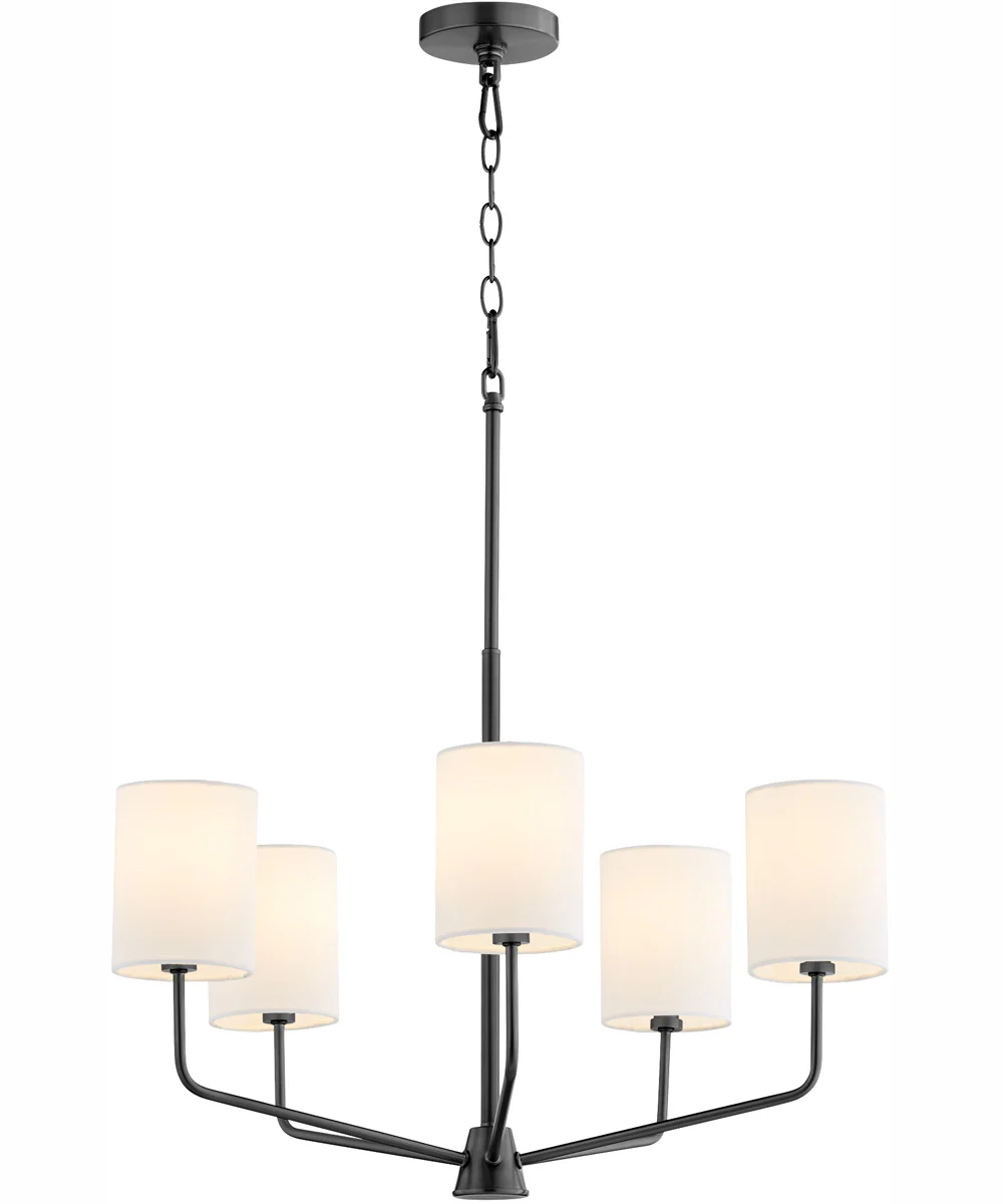 Harmony 5-light Chandelier Matte Black - Image 2