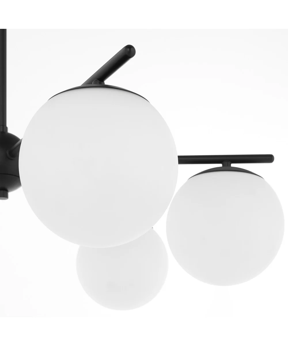 Jasper 3-light Chandelier Matte Black - Image 3